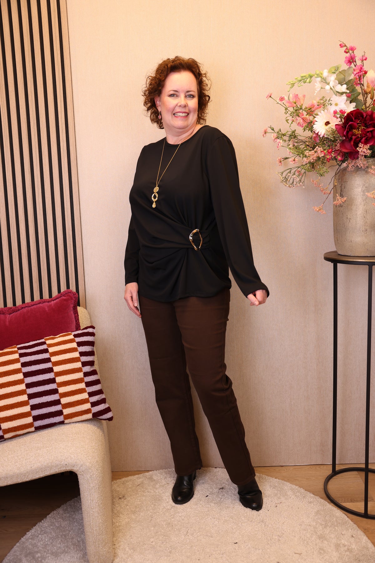 Nikki | Top zwart