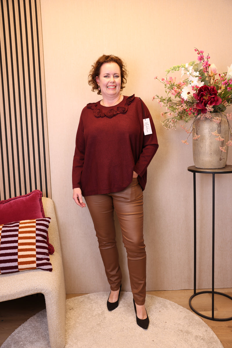 Monica | Trui bordeaux