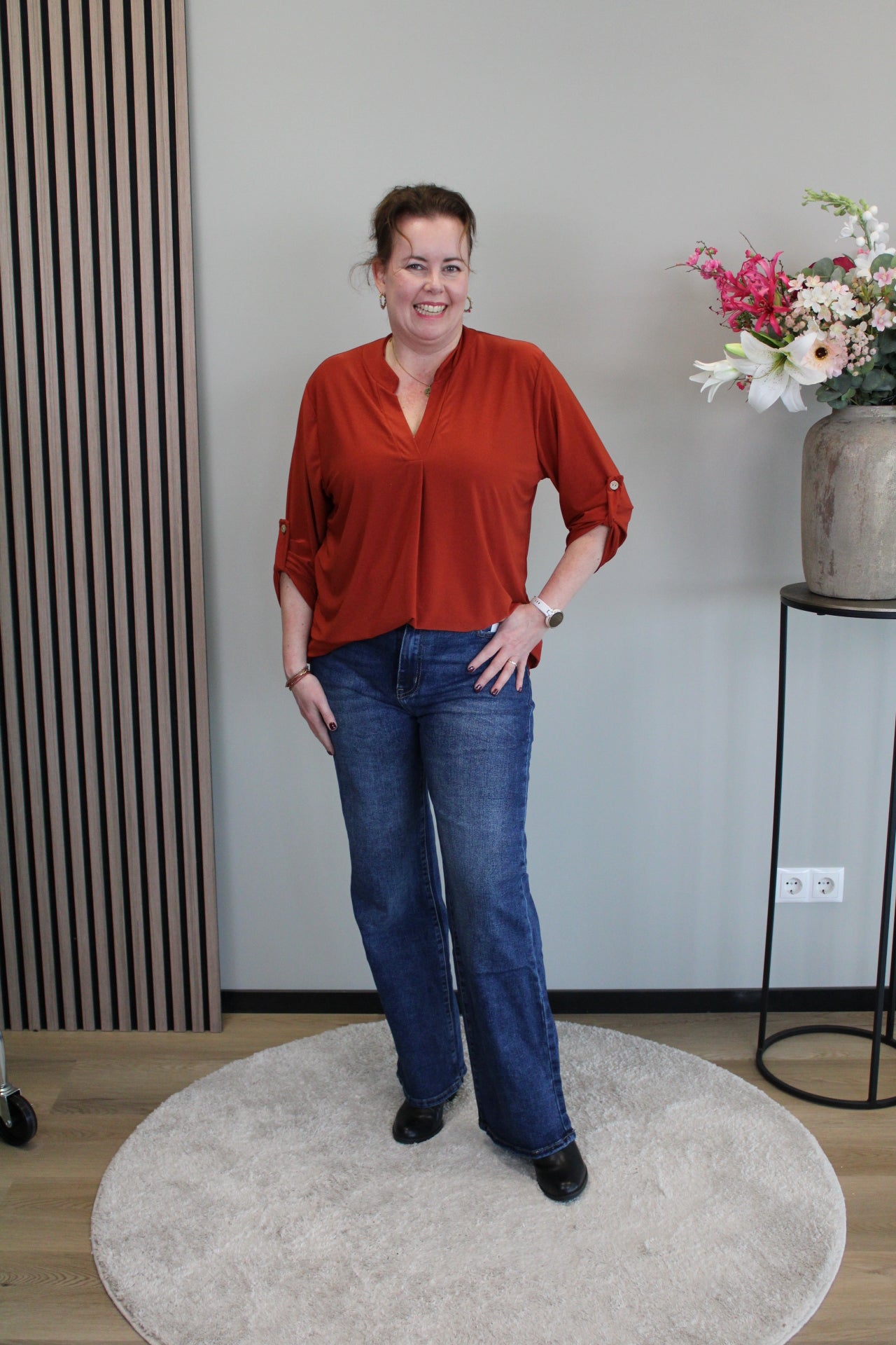 Pip | Wide leg blauw 38 - 48 (neem een maatje groter)