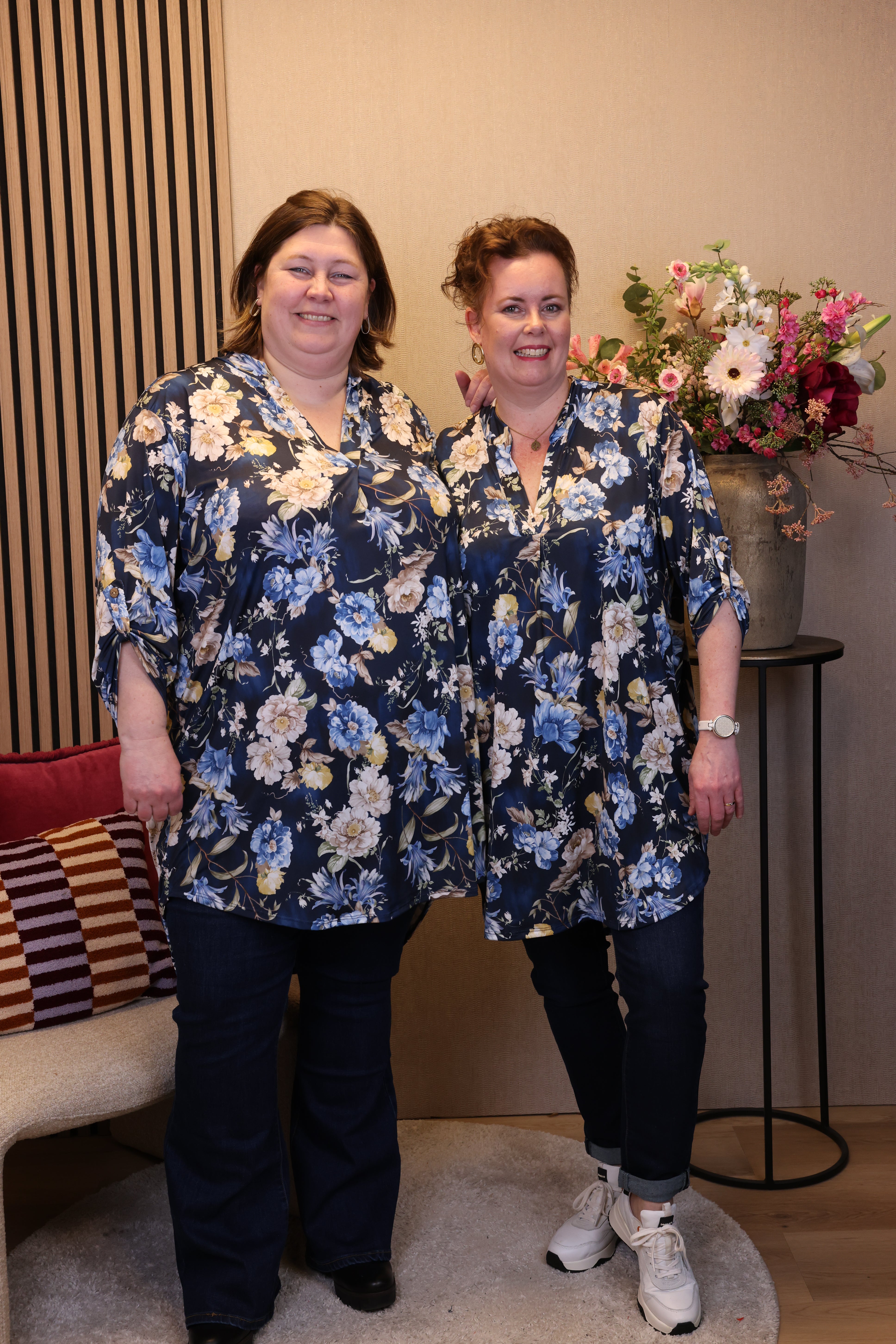 Nathalie | tuniek blauw 52 t/m 58