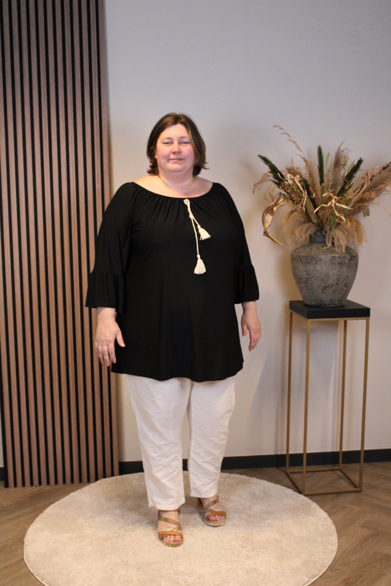 Julia | Blouse zwart 52 t/m 58