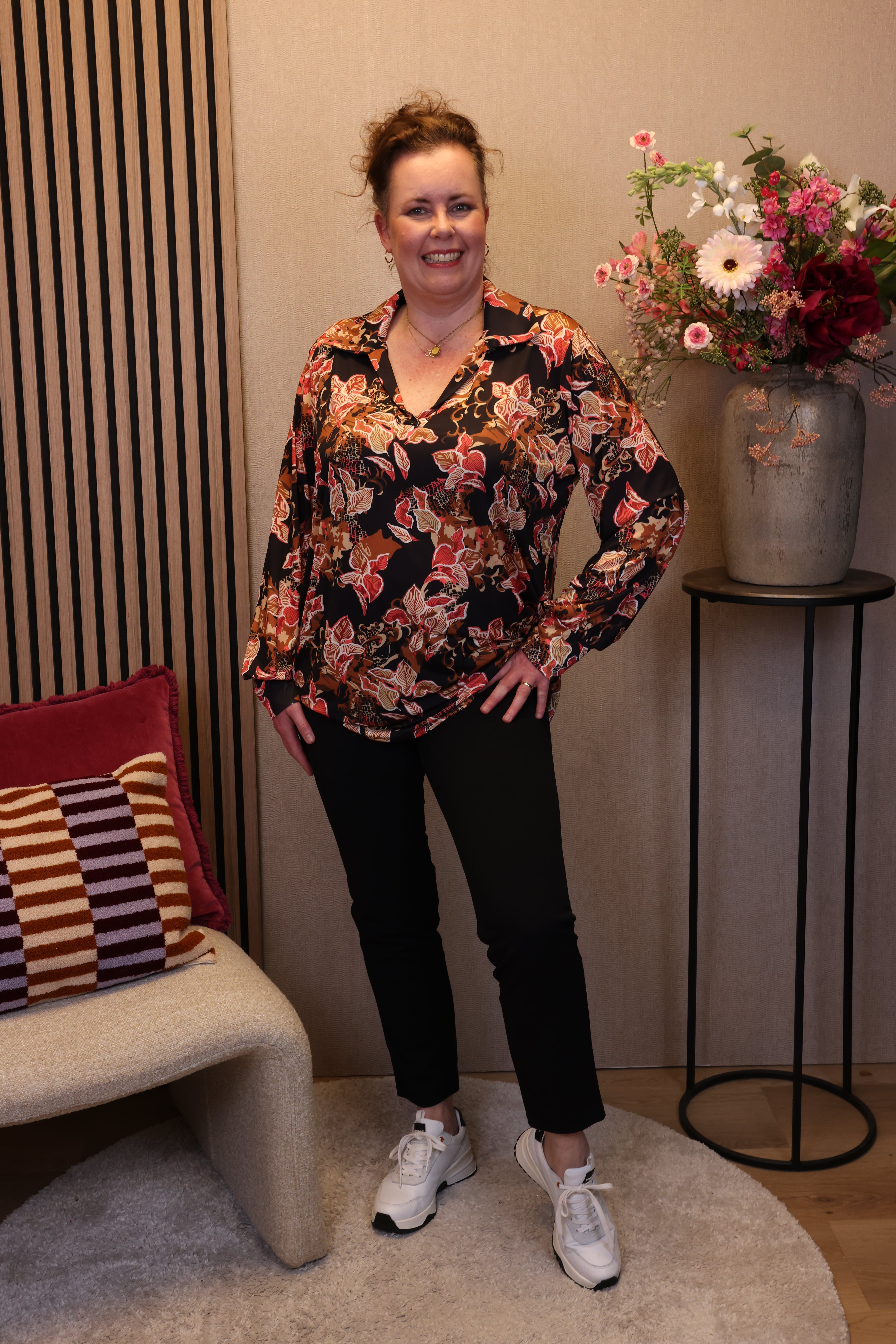 Lilly | Broek zwart viscose