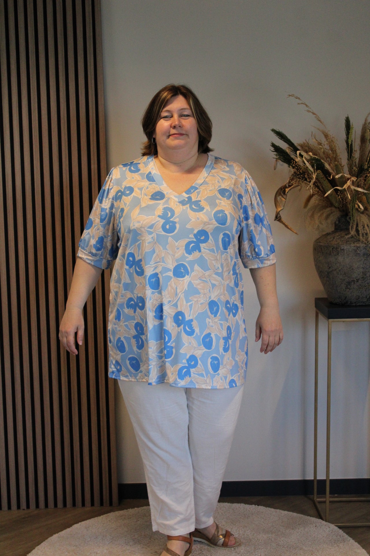 Fieke | Top blauw
