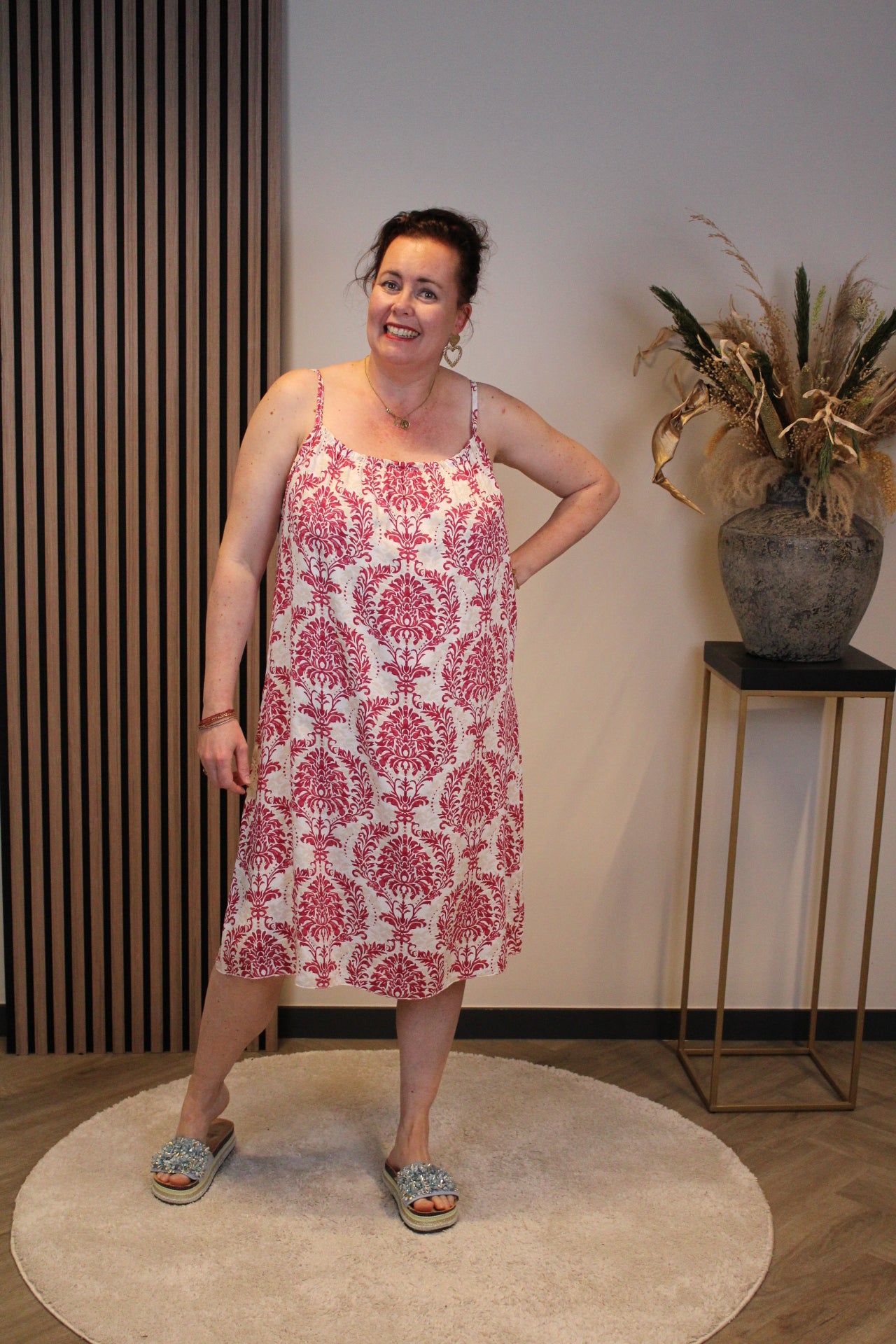 Olivia | Jurk roze 38 t/m 46
