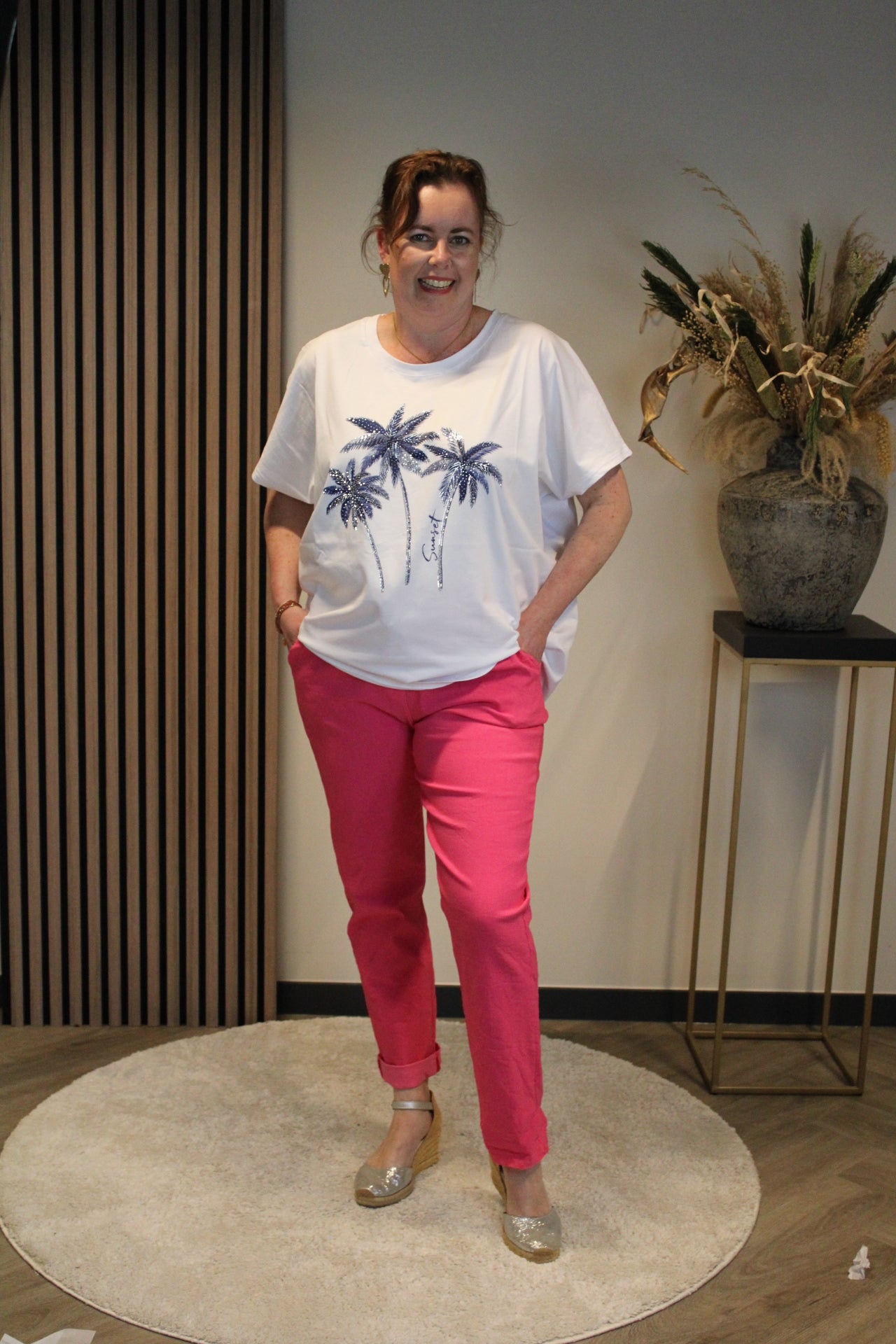 Palm | T-shirt blauw 44 t/m 48