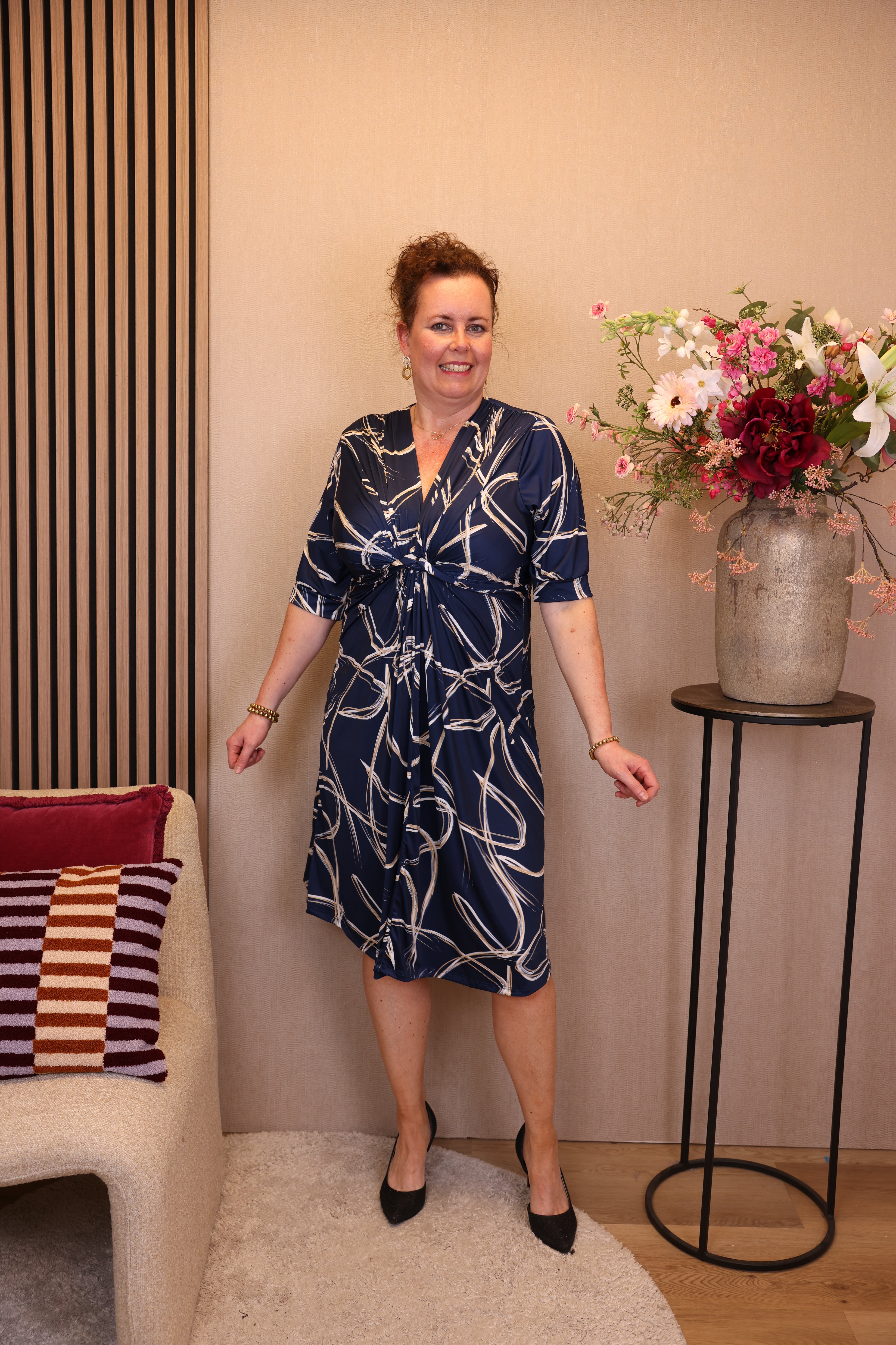 Monique | Jurk blauw