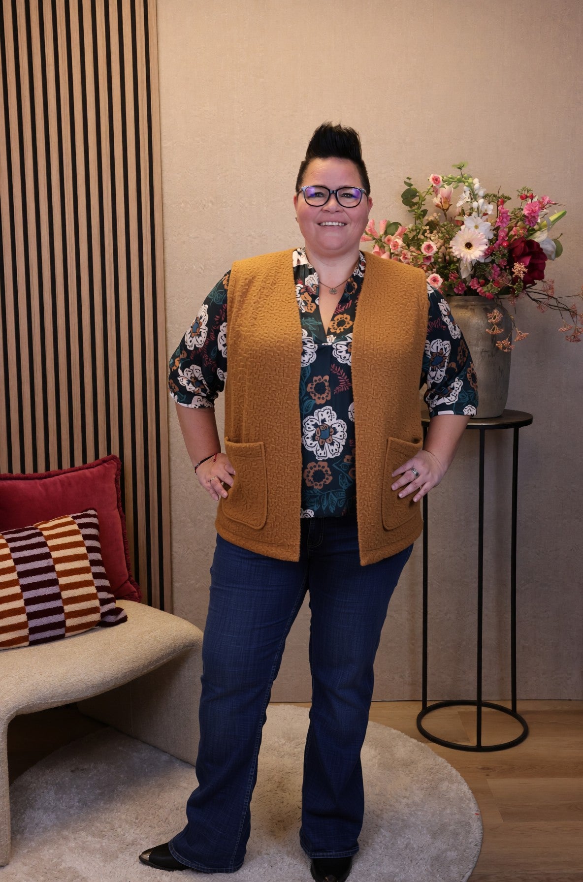 Kris | Gilet camel 38 - 58