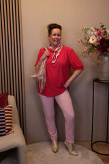 Lilly | Broek roze viscose