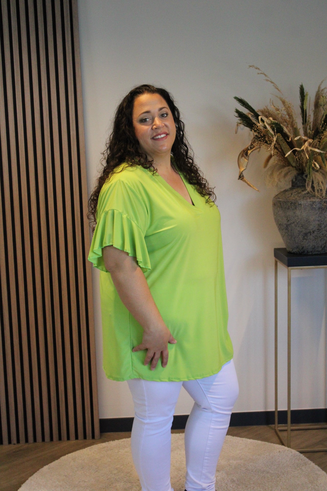 Mayra | Blouse groen 48 t/m 52