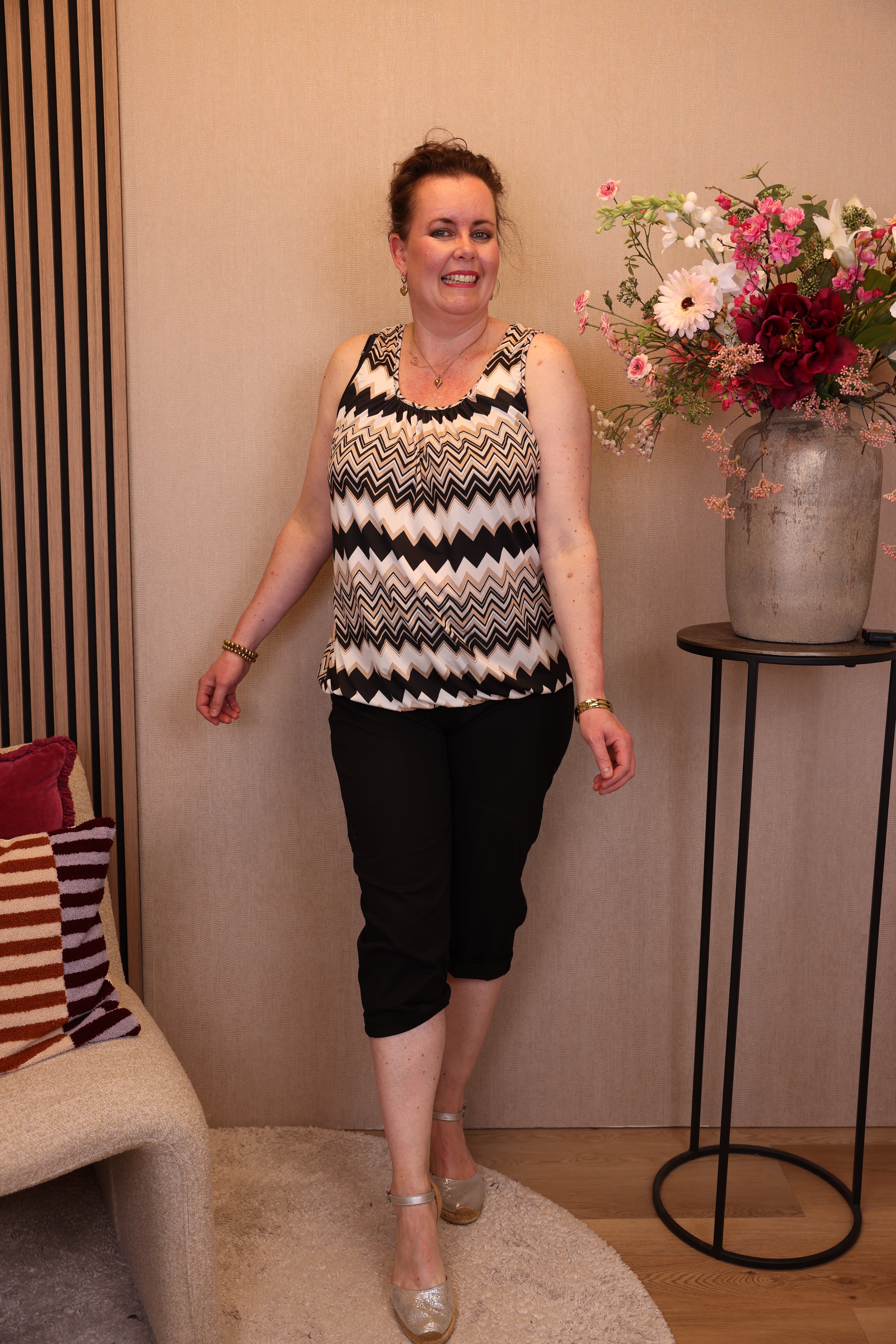 Elin | Ballon top zwart