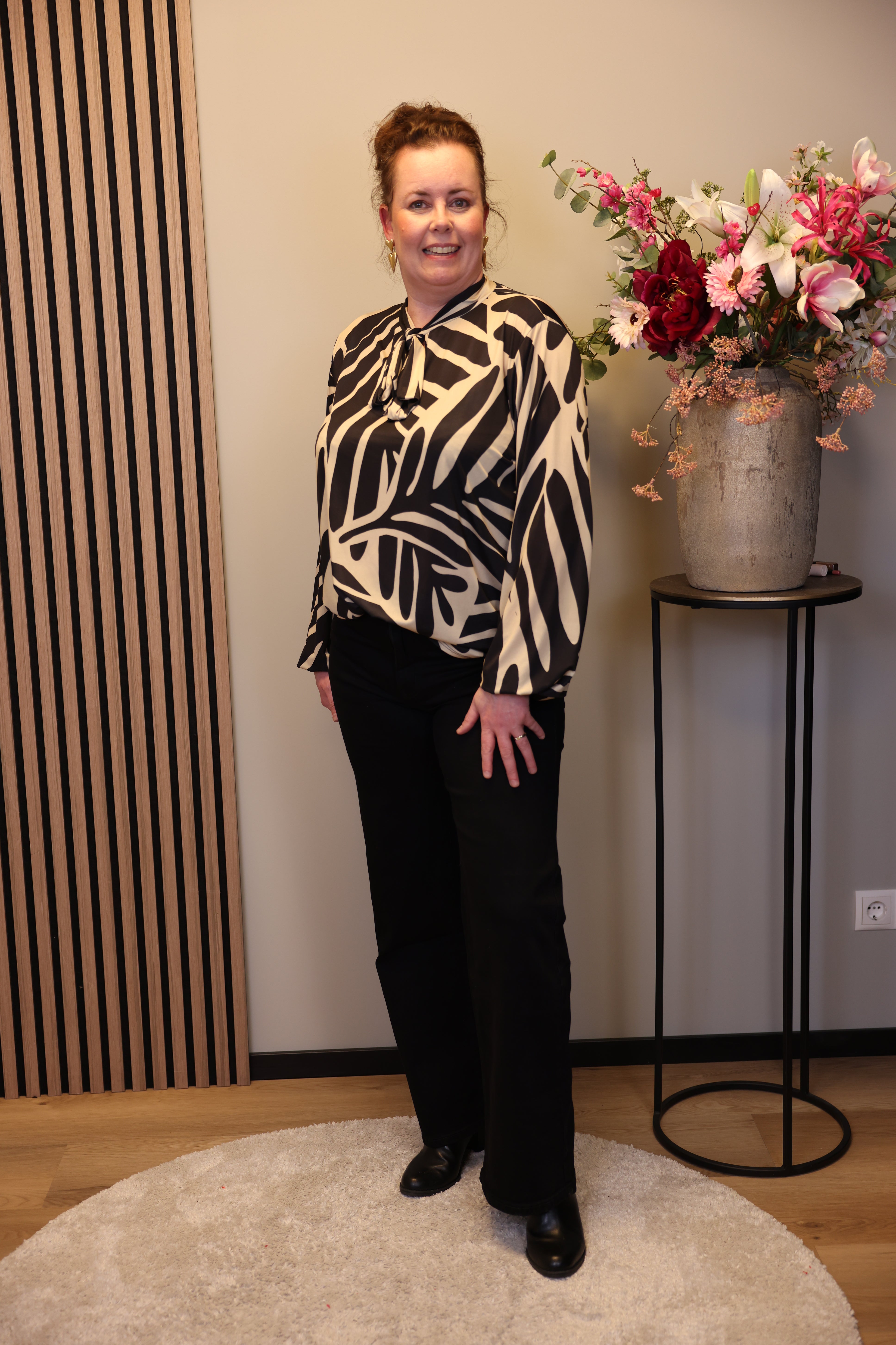 Jenny | Flared Jeans zwart 40 - 50