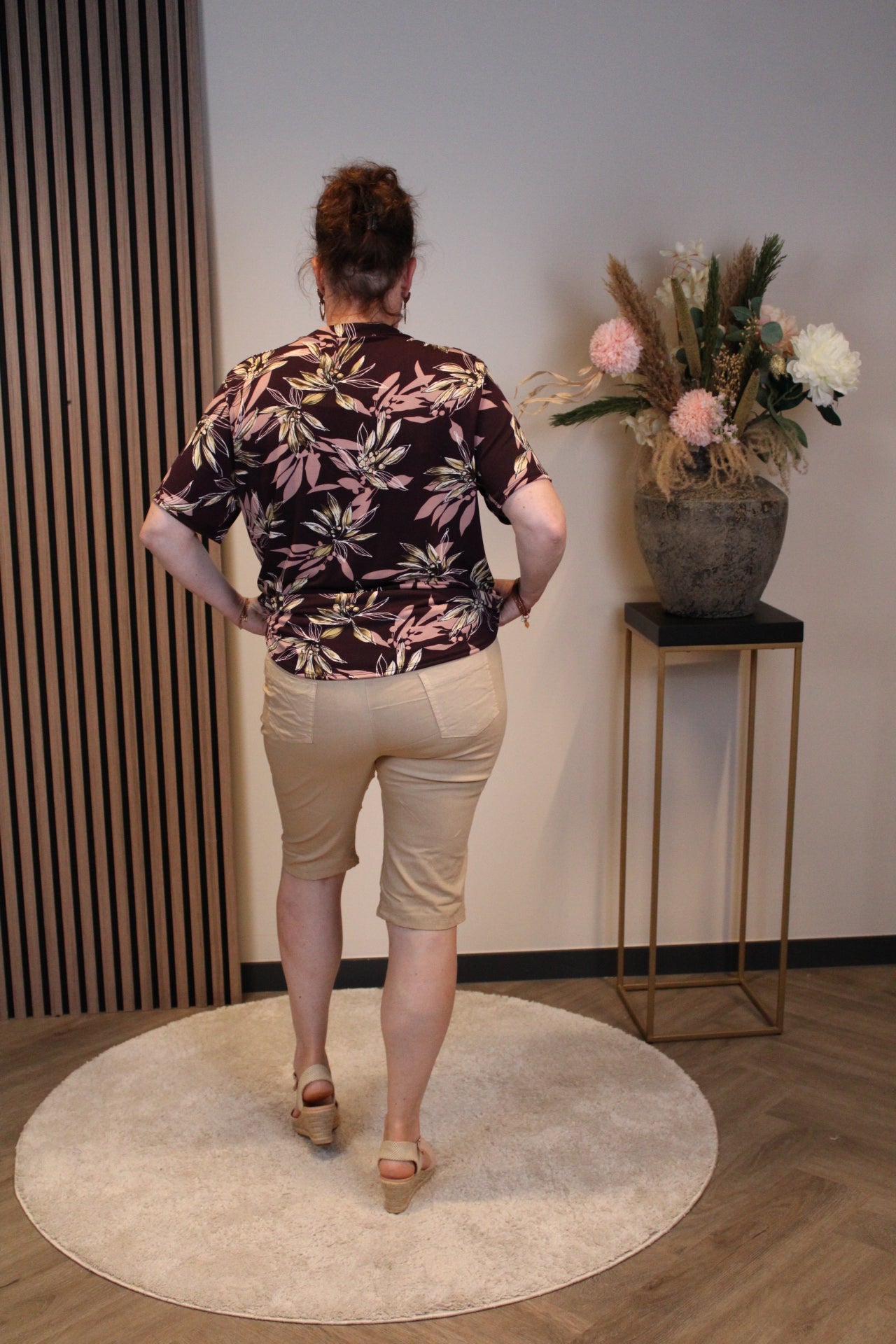 Indy | Broek kort beige 38 t/m 48