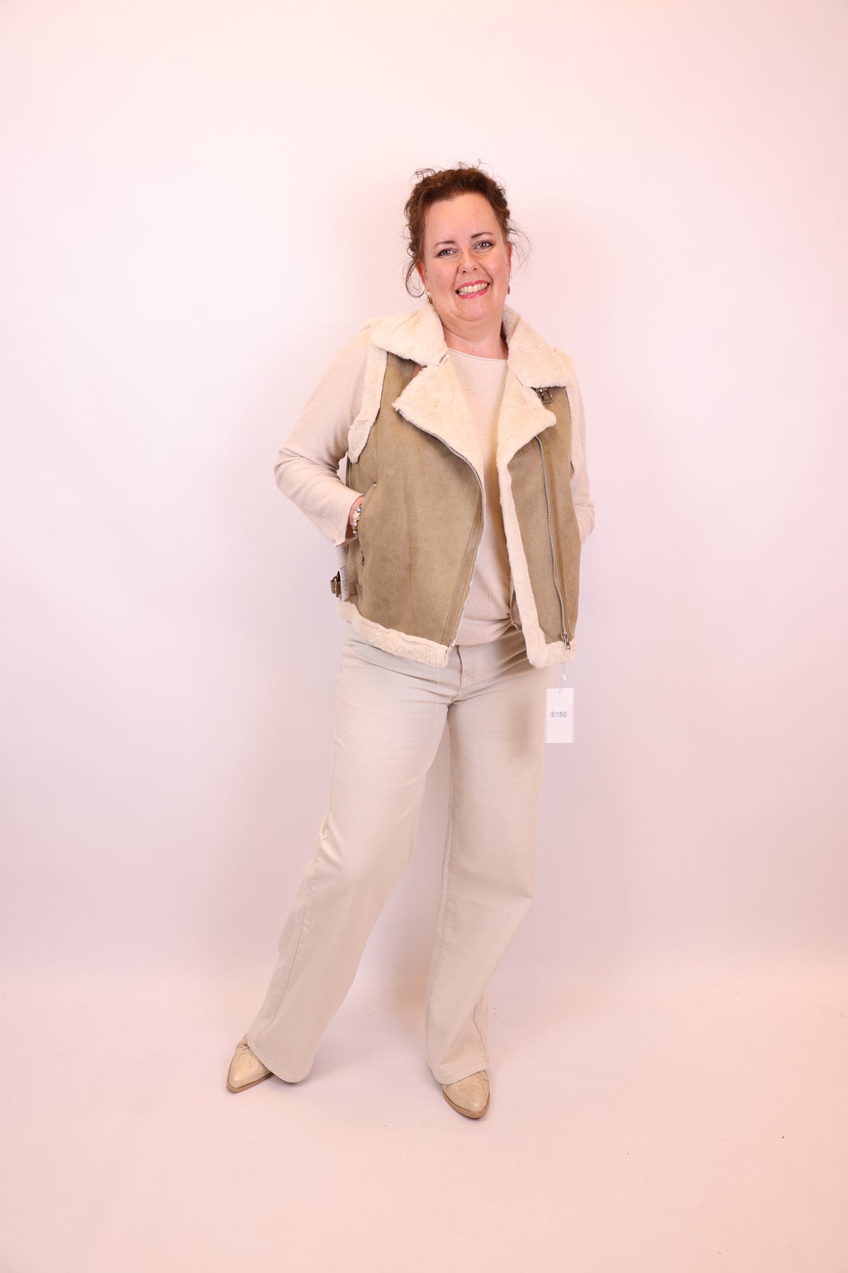 Bente | Gilet beige