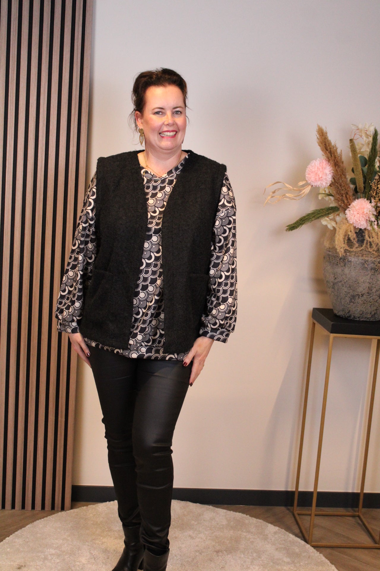 Luna | Gilet zwart 44 t/m 48