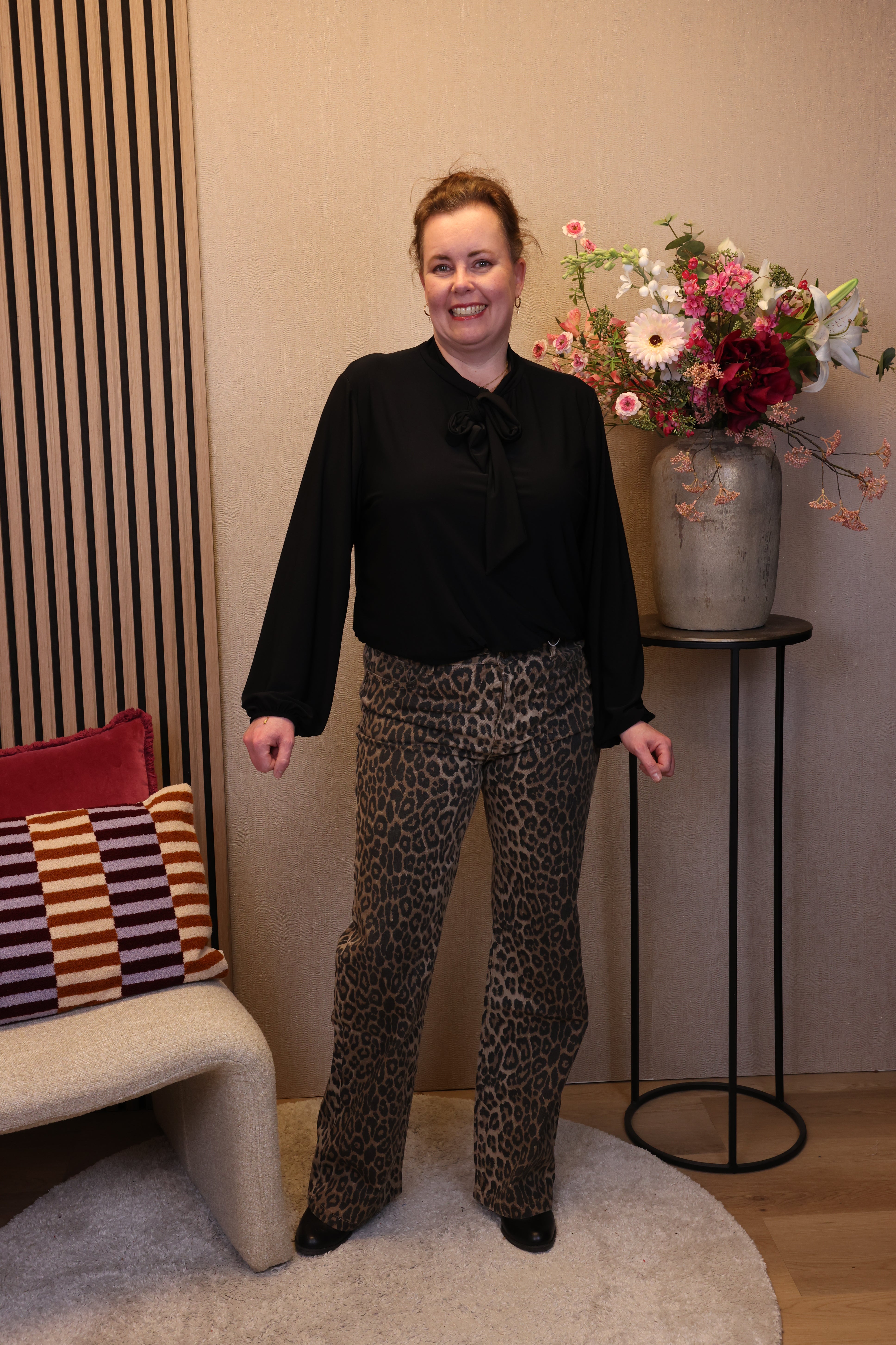 Panter | Jeans bruin 40 - 50 (Neem 1 maatje groter)