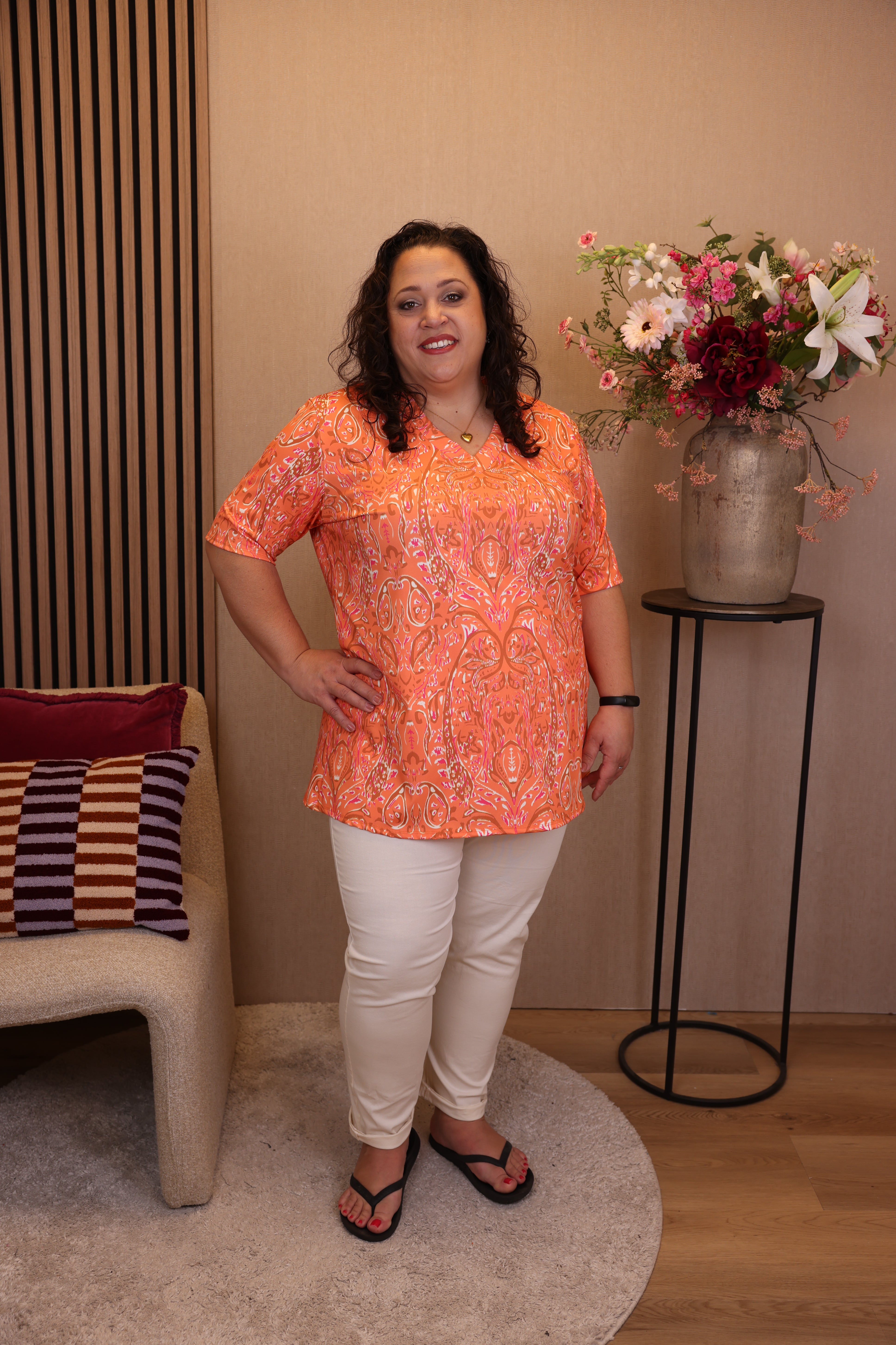 Emina | Top oranje