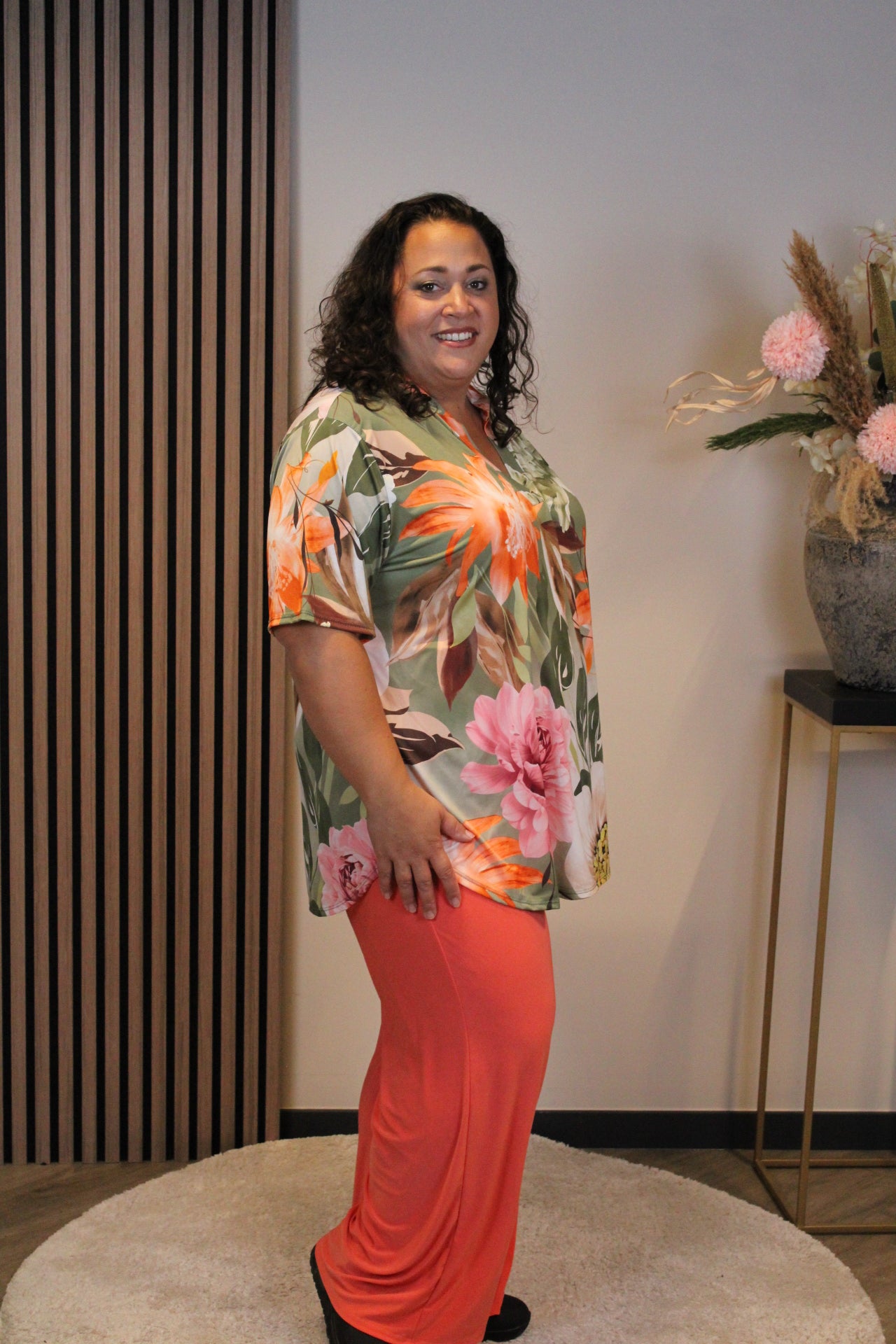 Manon | Blouse korte mouw 48 t/m 52