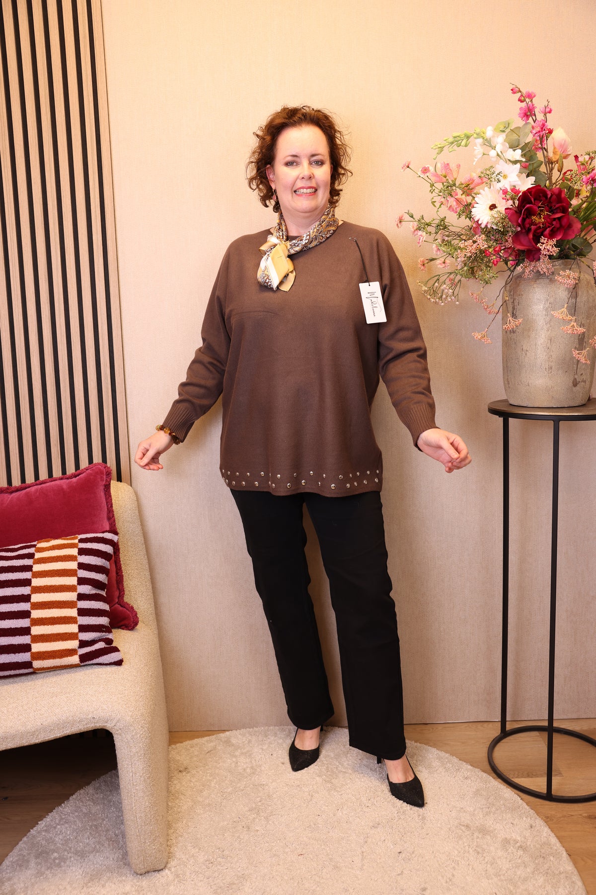 Livia | Trui bruin
