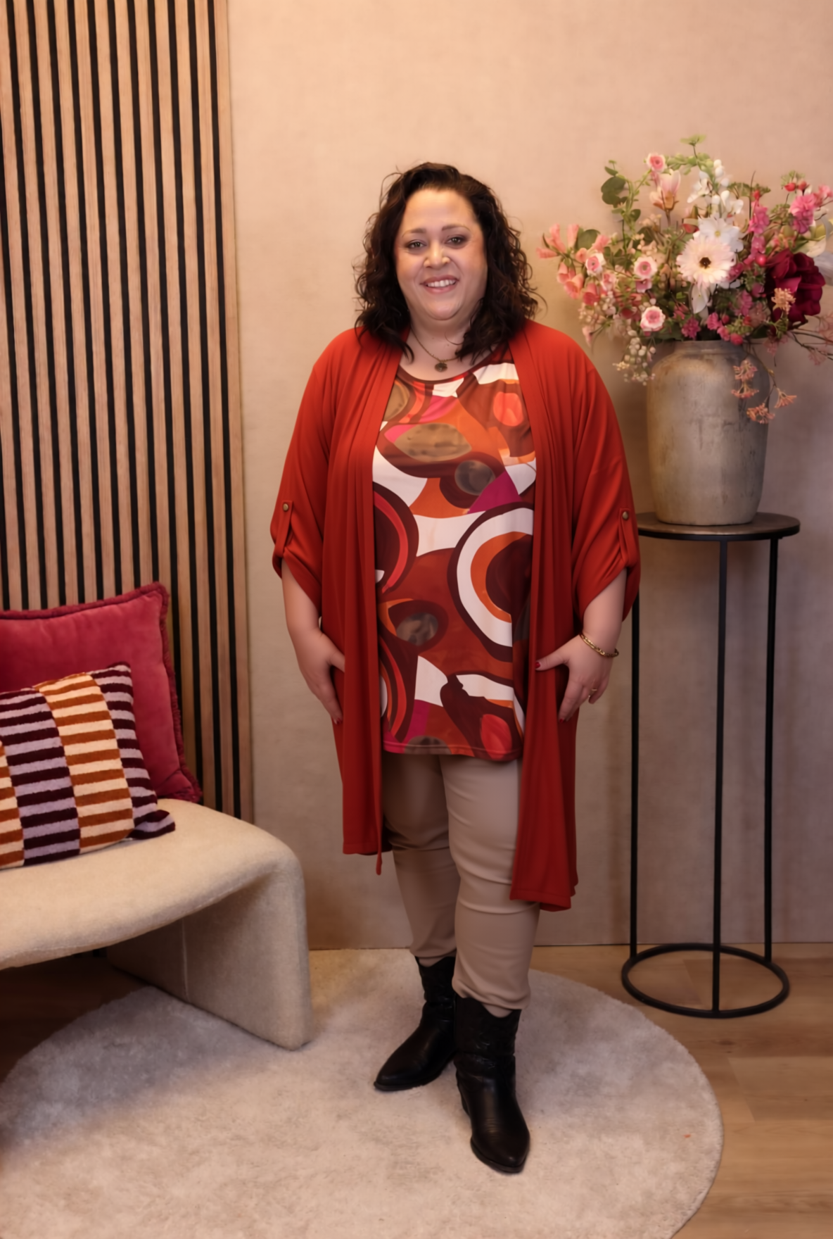 Evi | Vest roest bruin