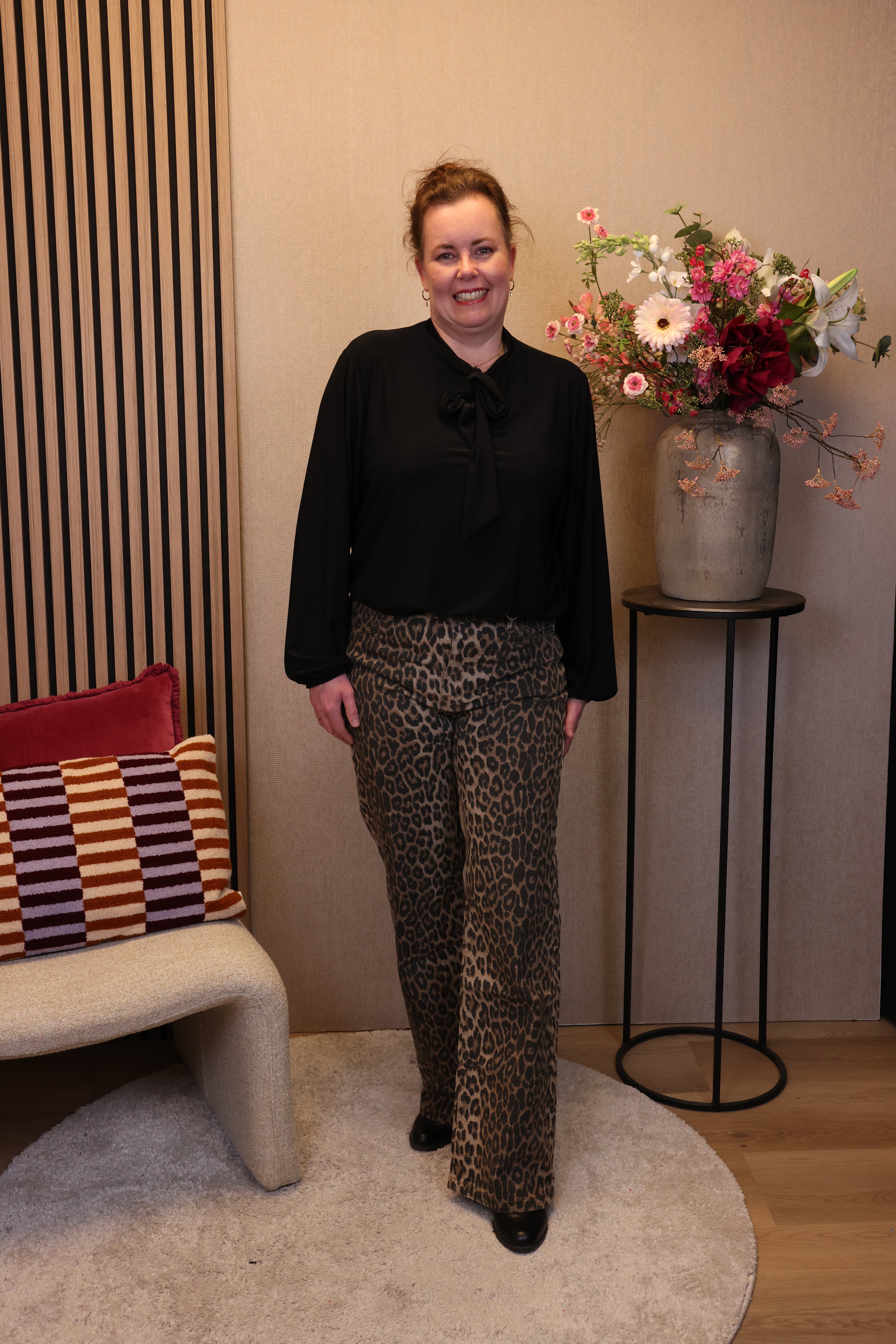 Panter | Jeans bruin 40 - 50 (Neem 1 maatje groter)