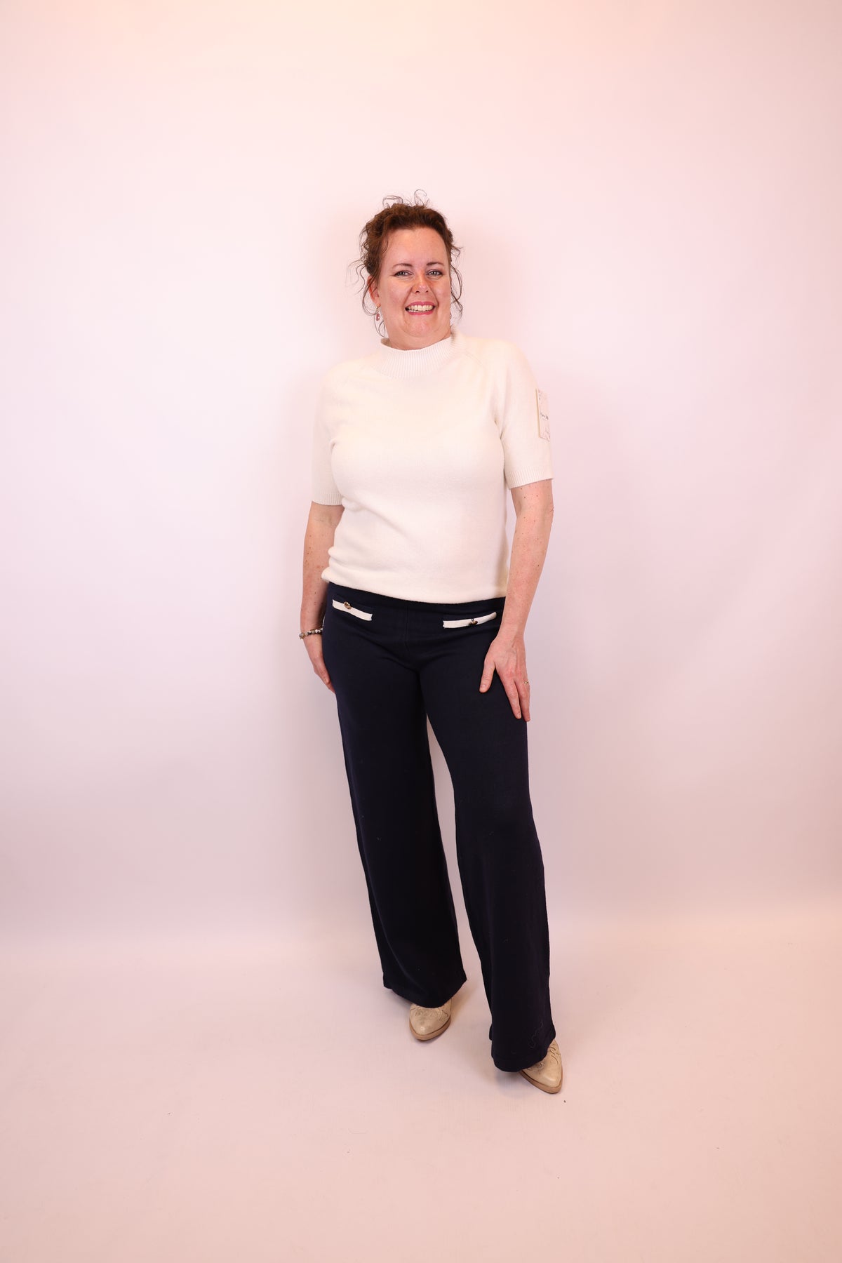 Loes | Broek blauw