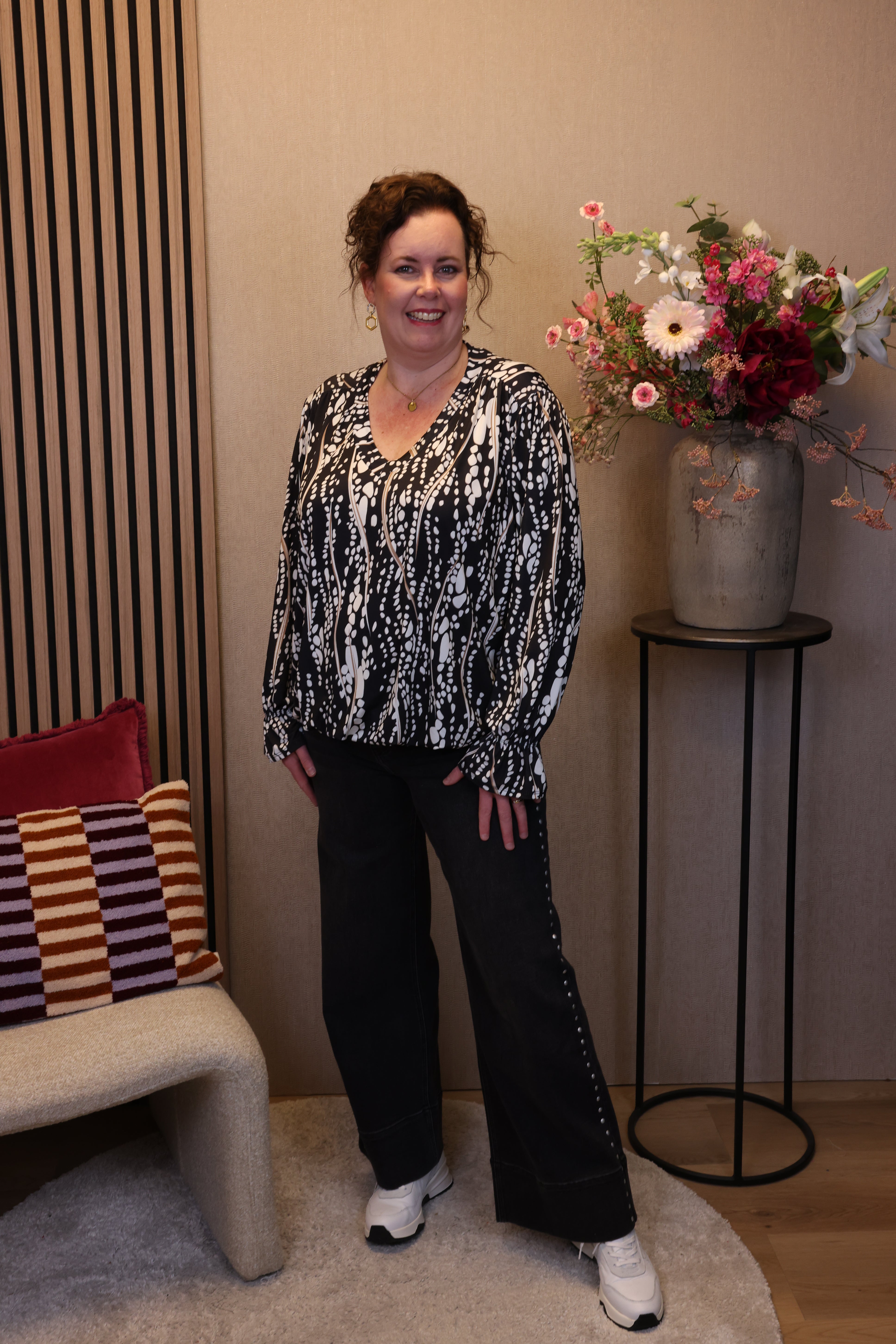 Ninthe | Ballon top zwart