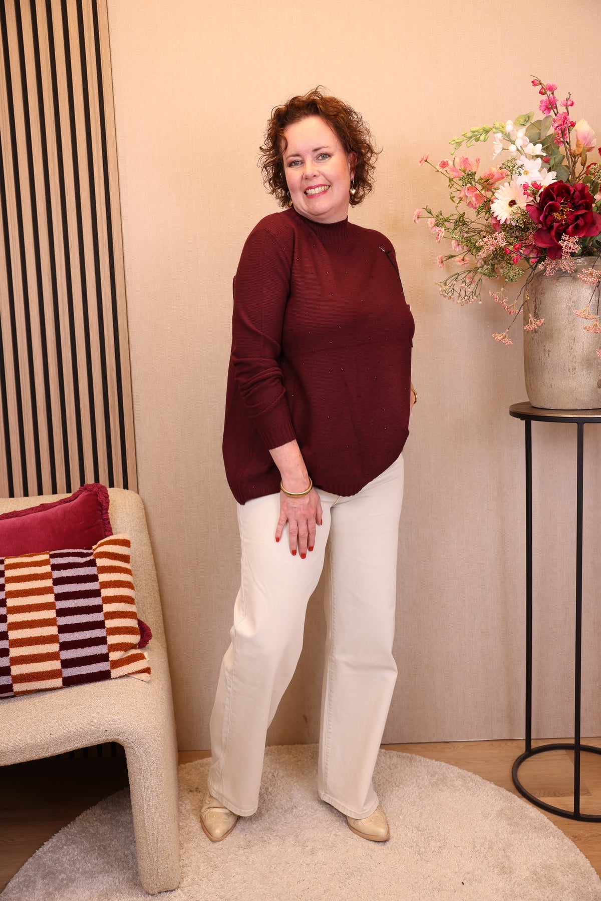 Anne | Trui bordeaux