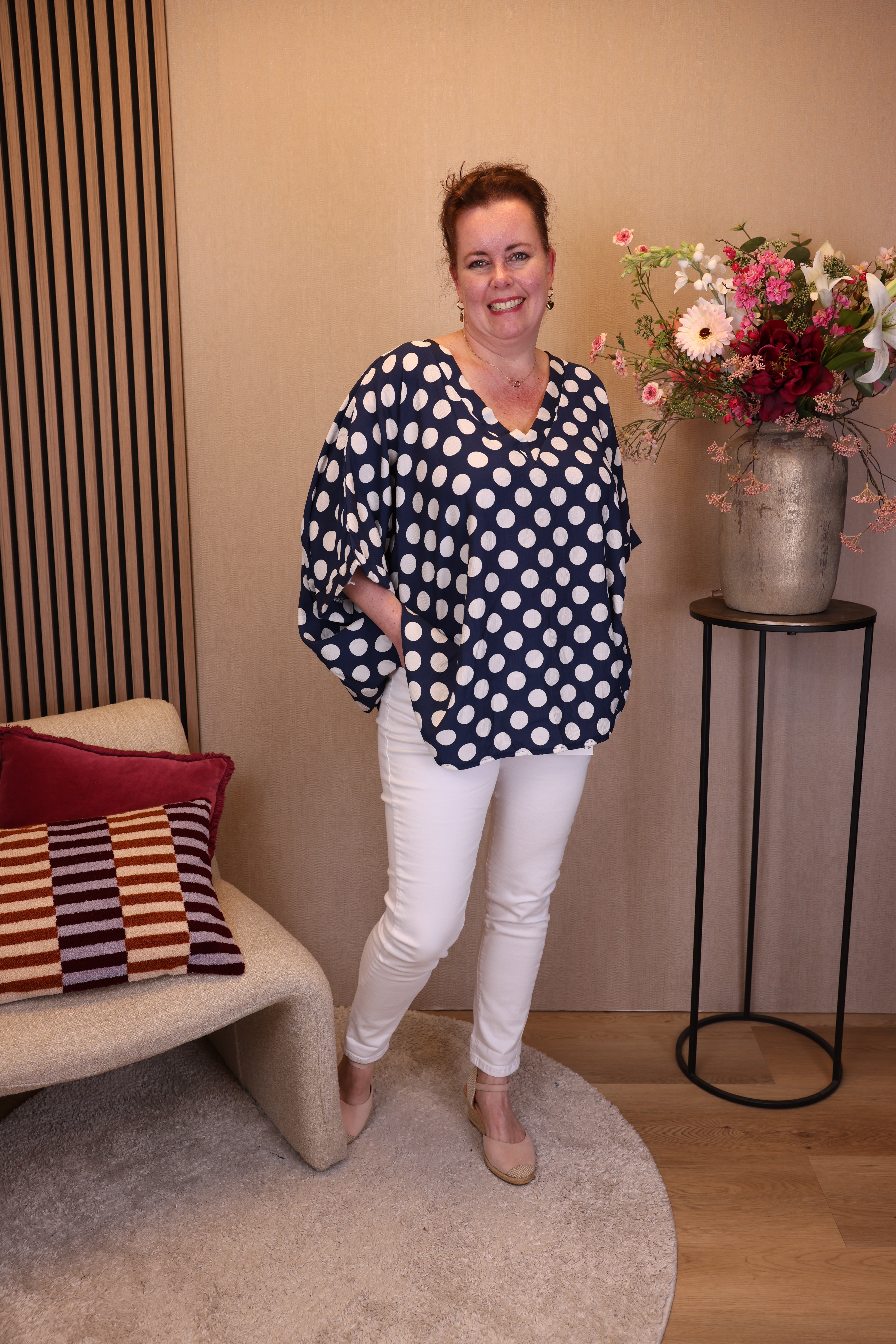 Sofie | Viscose top blauw