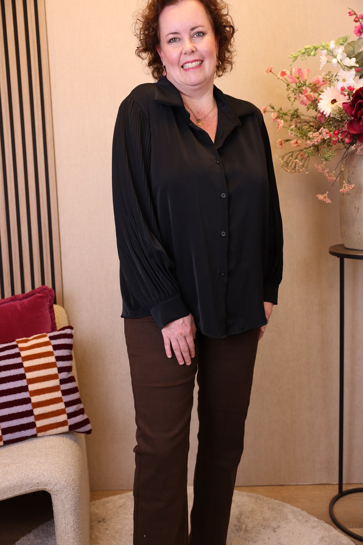 Odette | Blouse zwart
