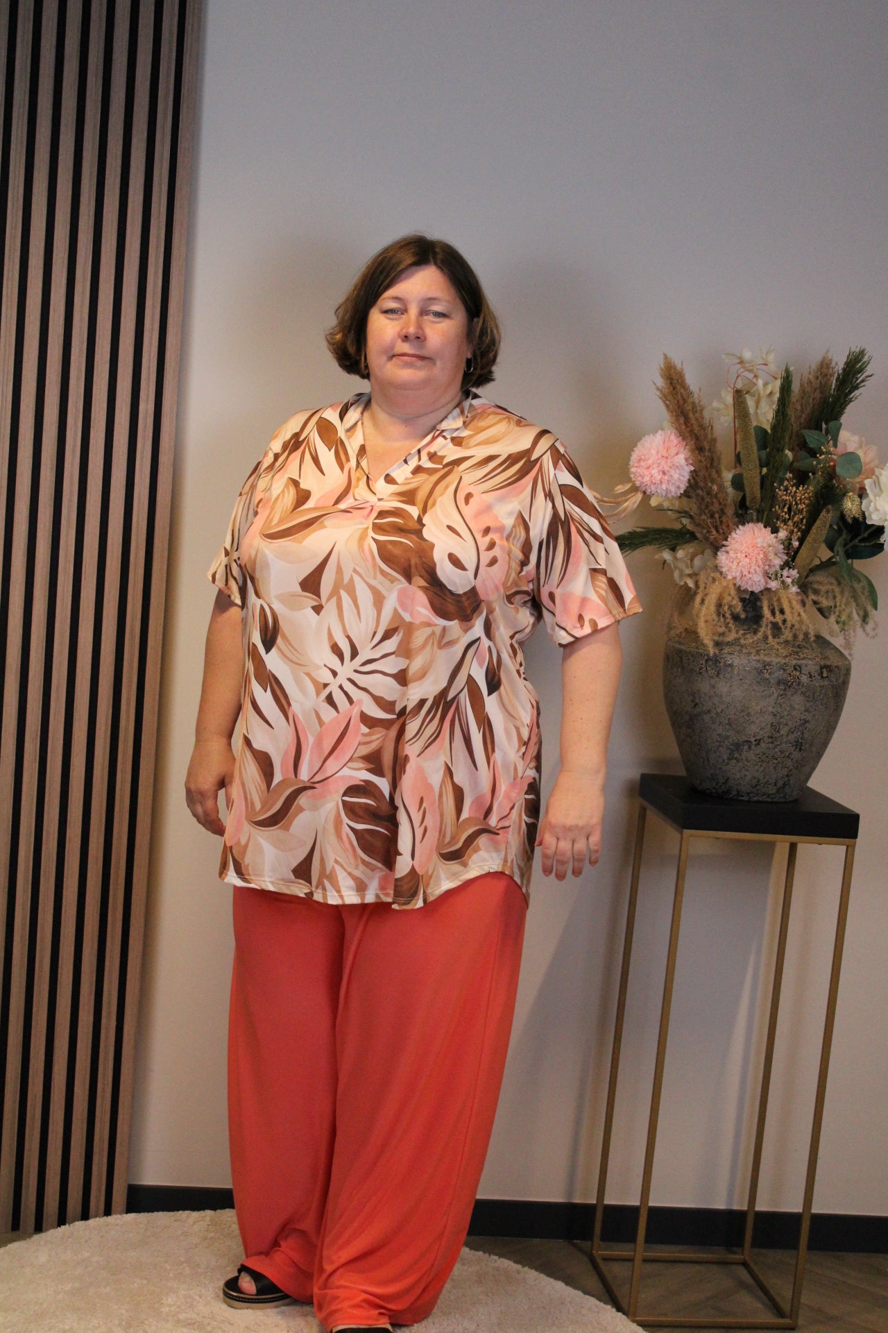 Suze | Blouse korte mouw 52 t/m 58