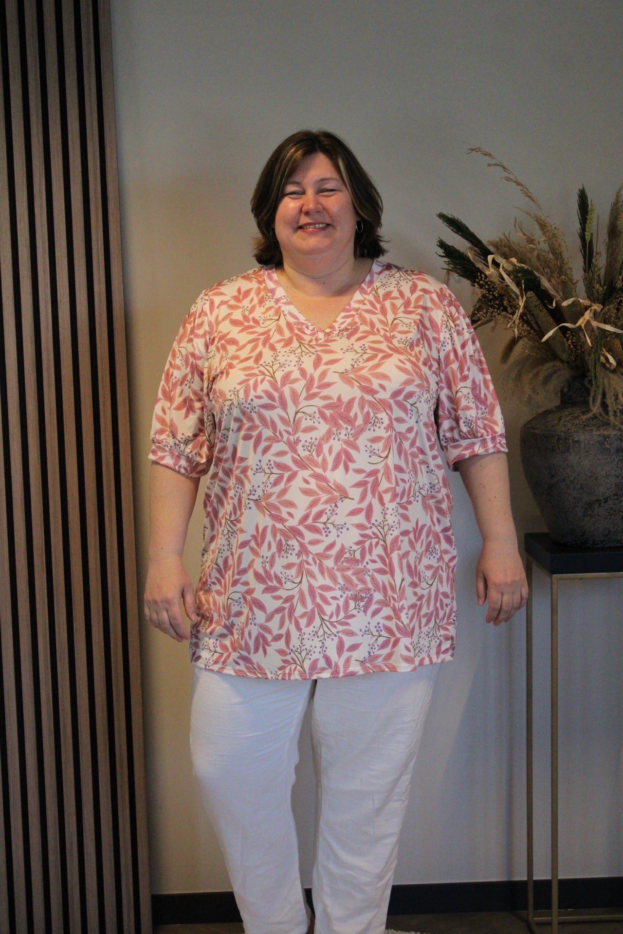Fientje | Blouse korte mouw 52 t/m 58