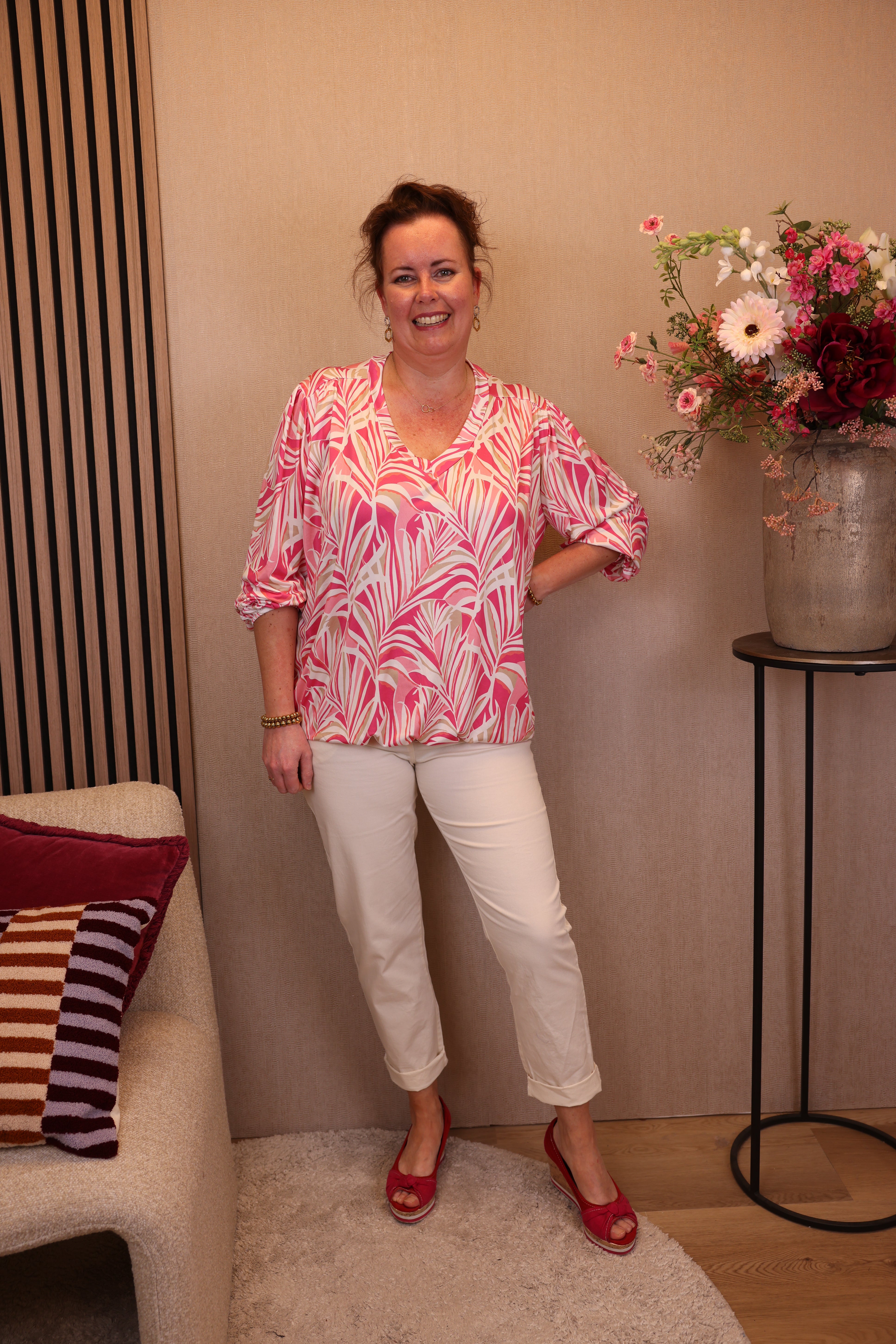 Puck | Ballon top roze