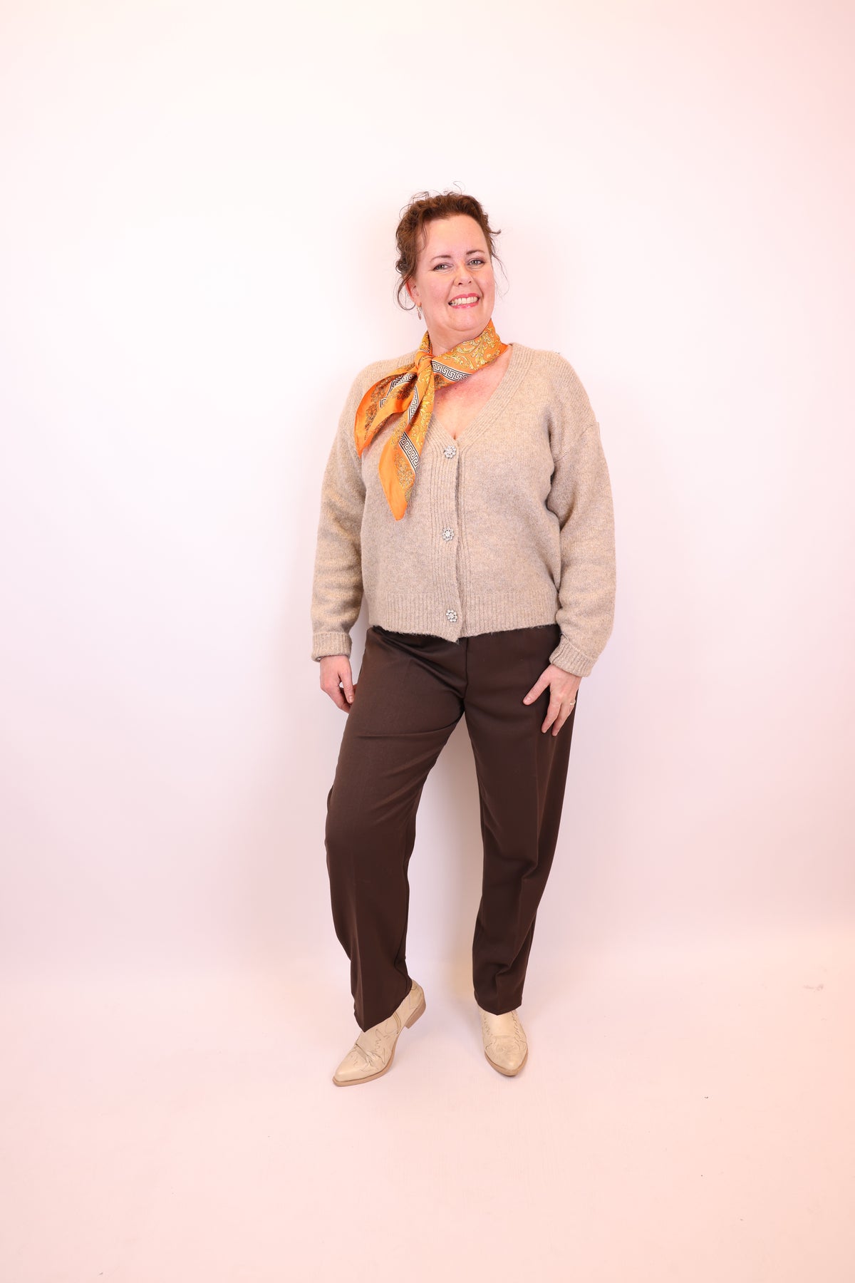 Thersa | Broek bruin