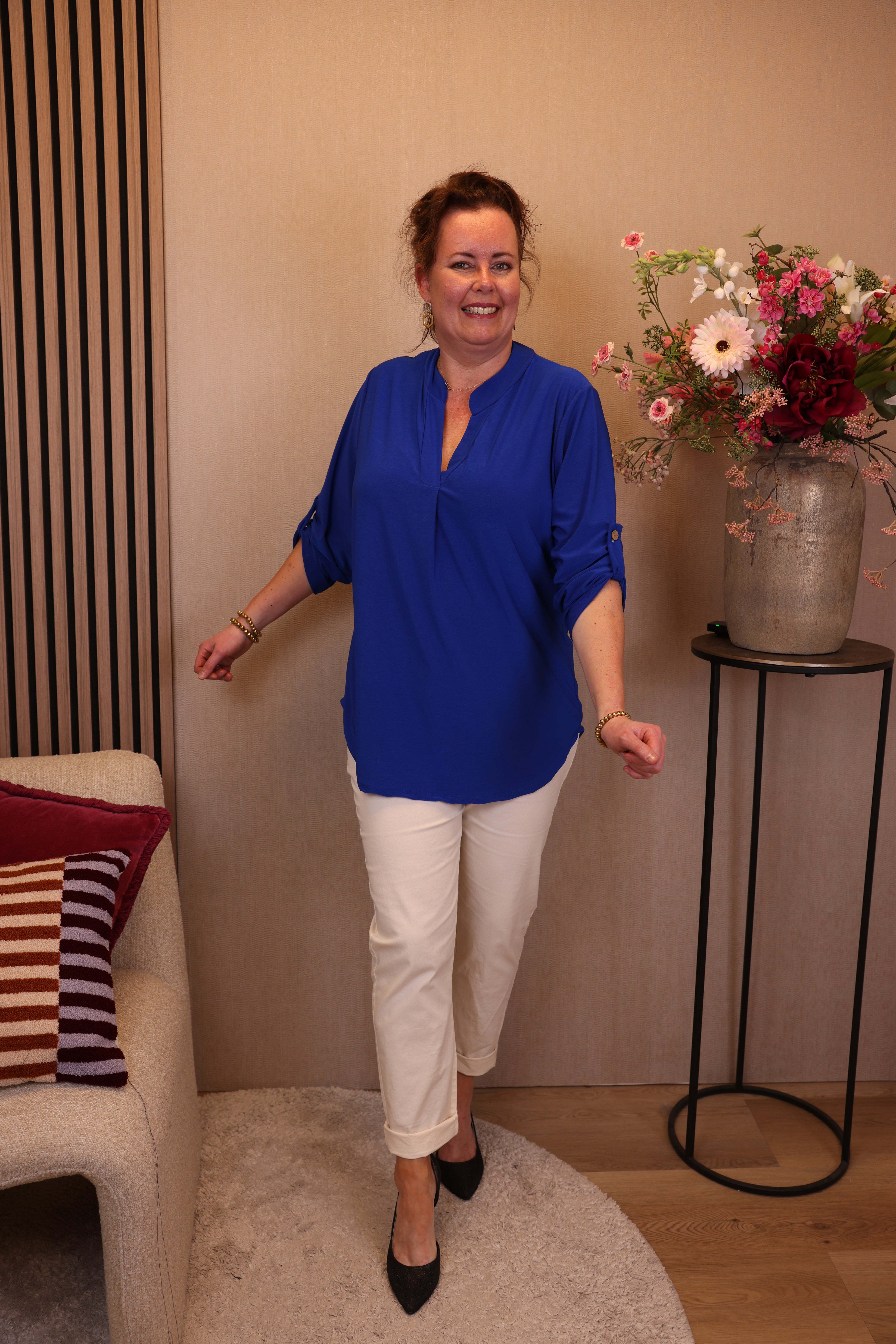 Mara | Blouse kobalt