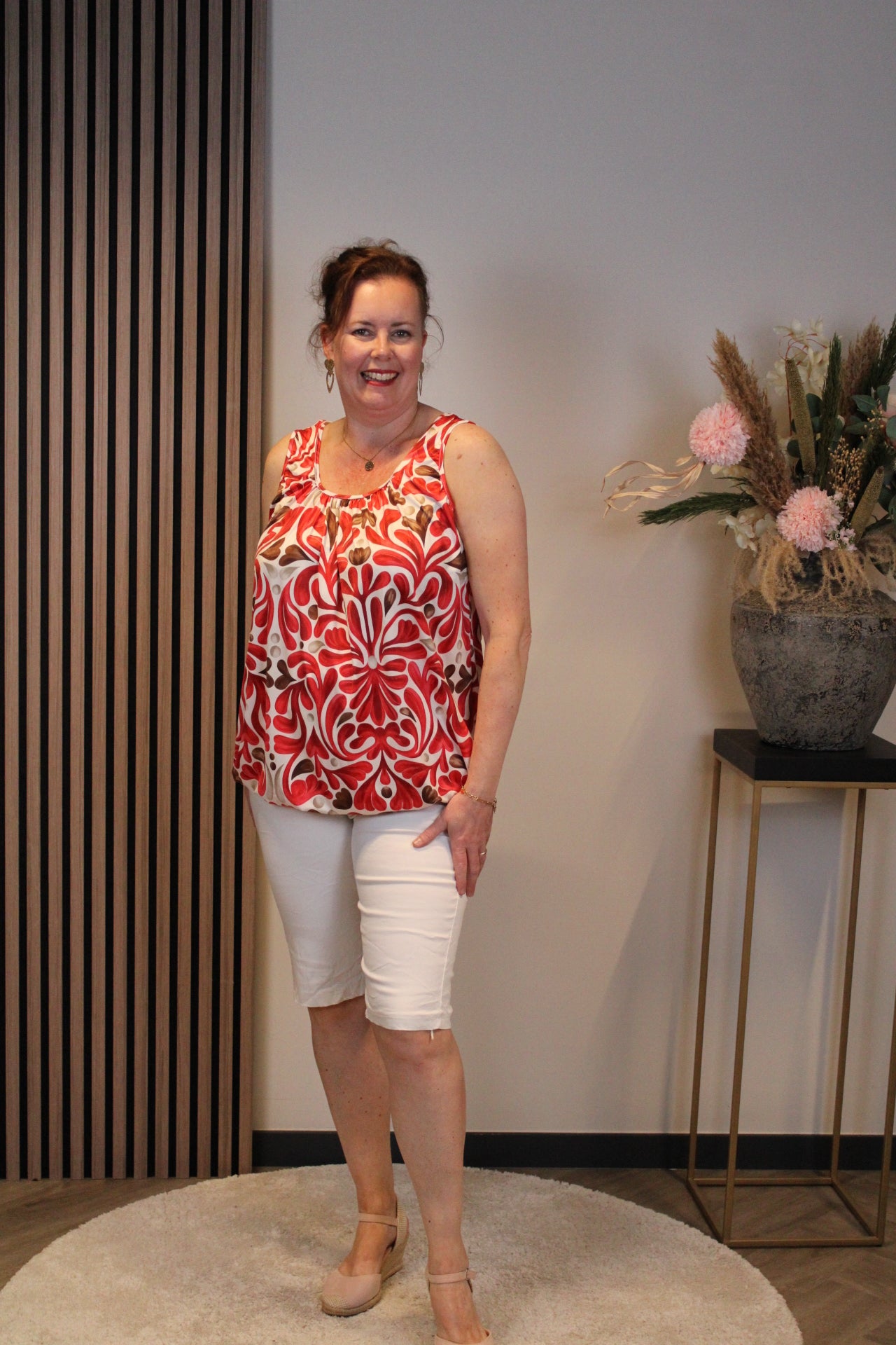 Silke | Ballon top rood