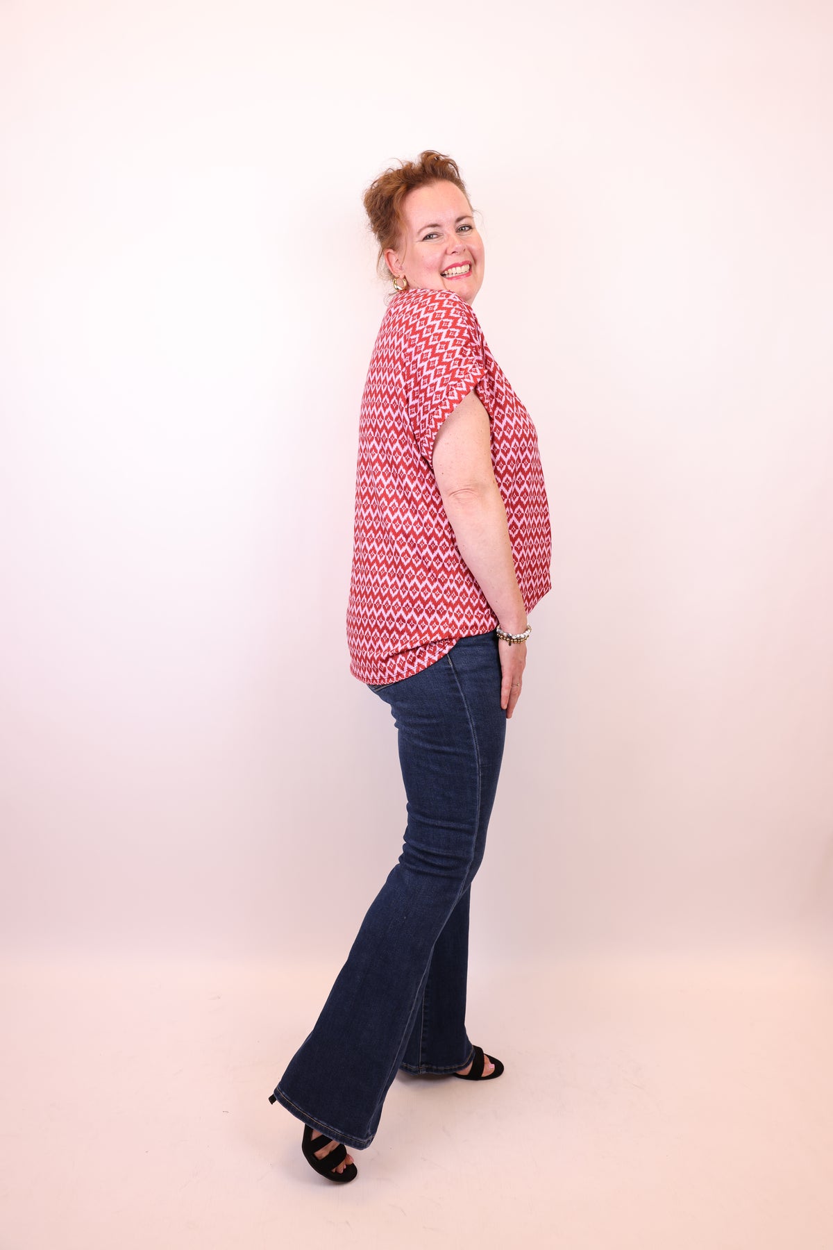 Judy blauw | Flared Jeans 38 - 48