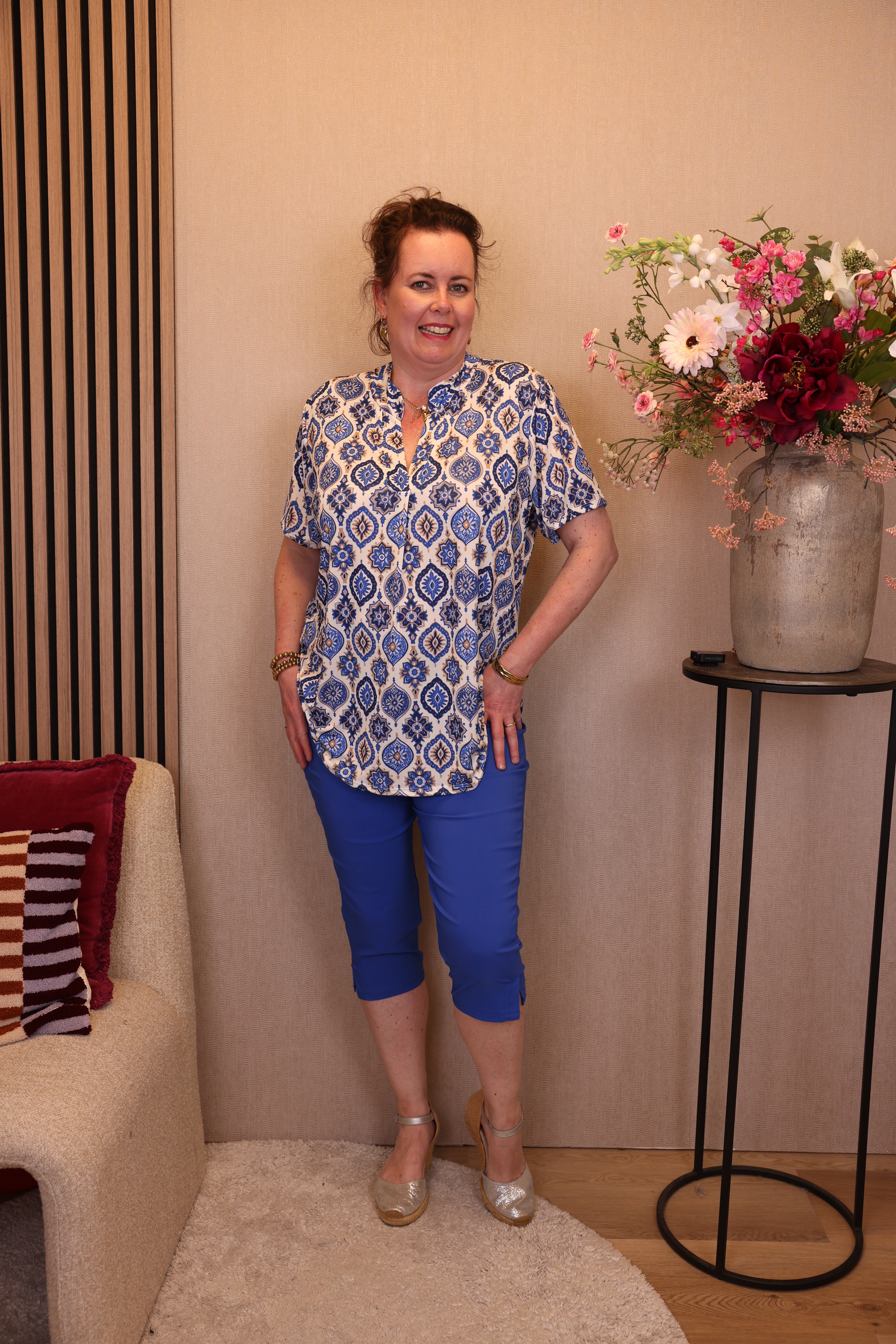 Nina | Top blauw