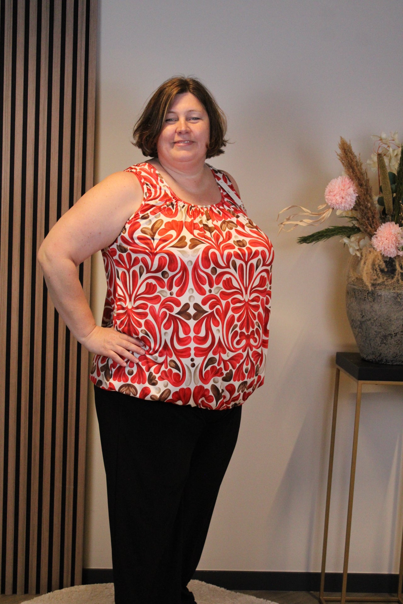 Silke | Ballon top rood