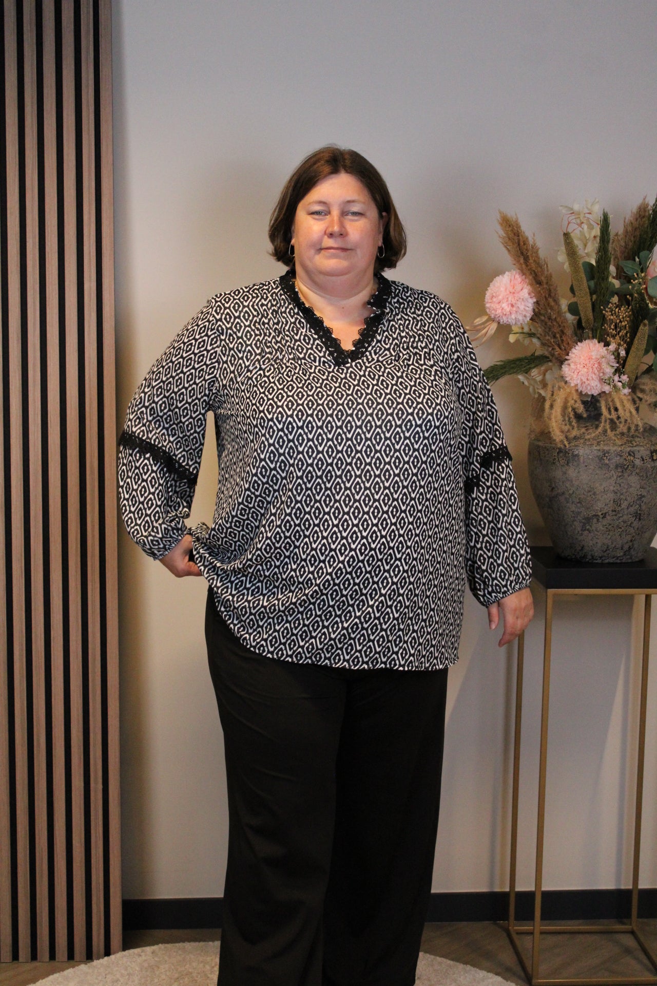 Ella | Blouse zwart