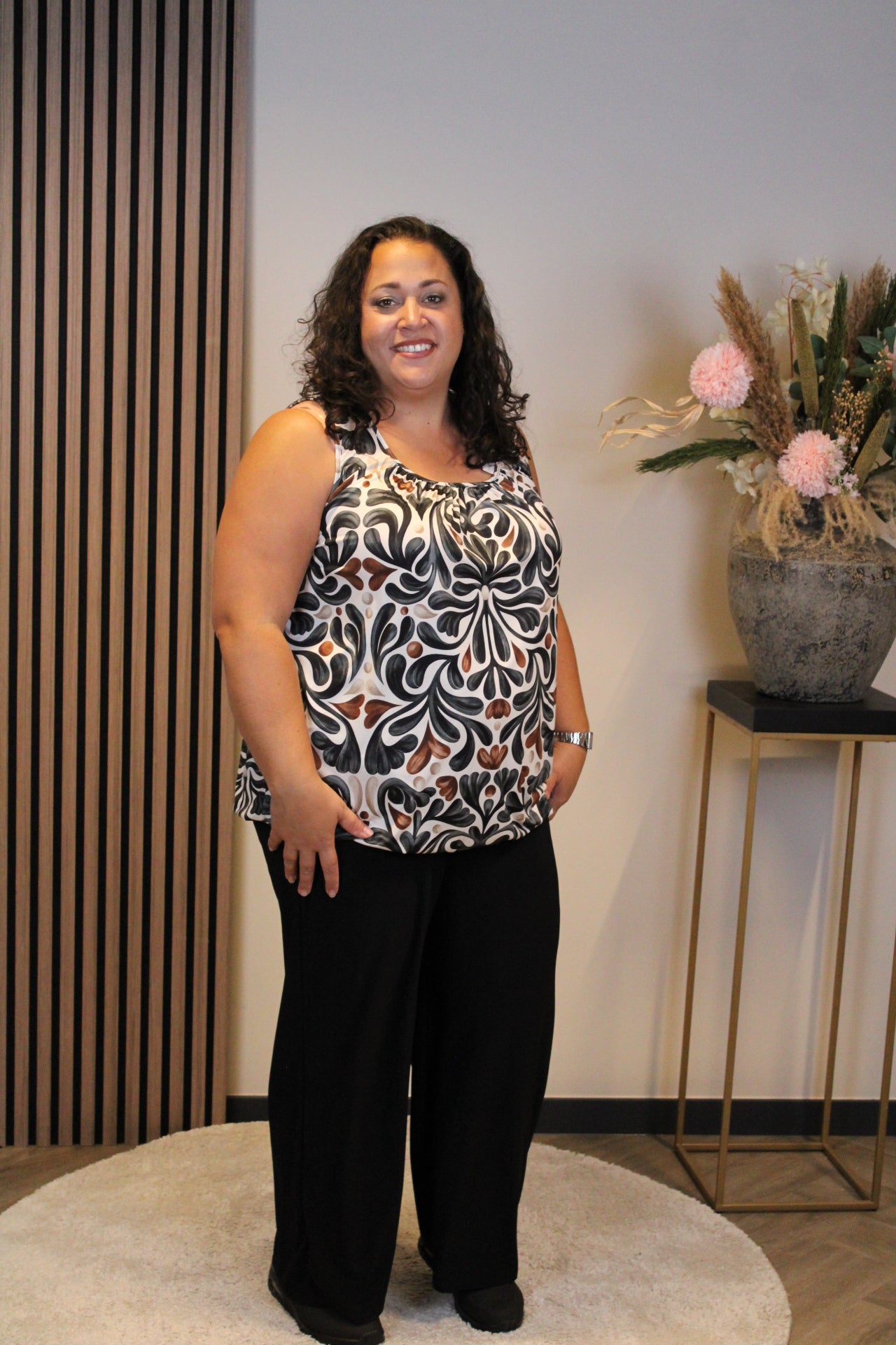 Silke | Top zwart 48 t/m 52