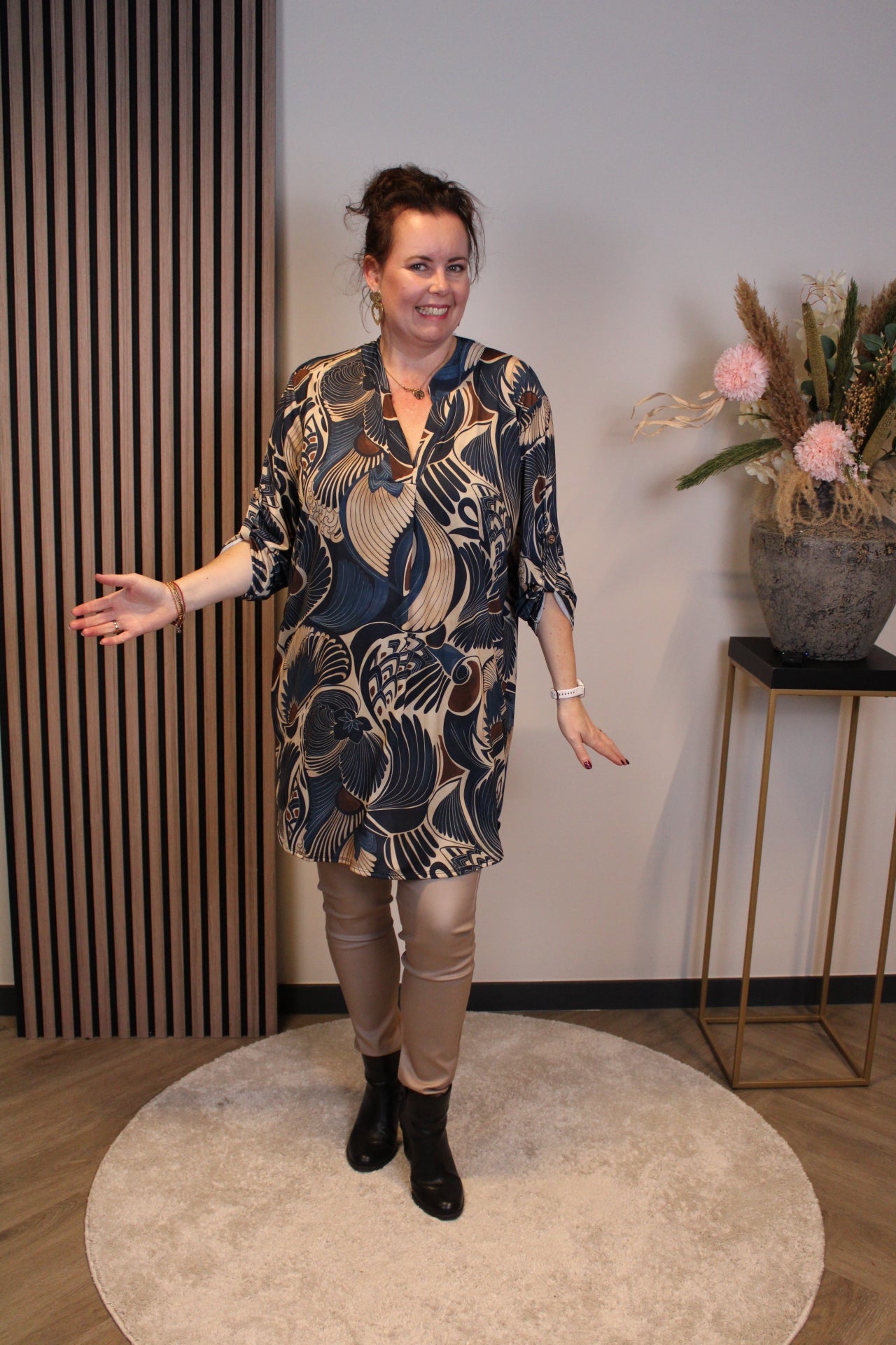 Ilona | Tuniek blauw 48 t/m 52