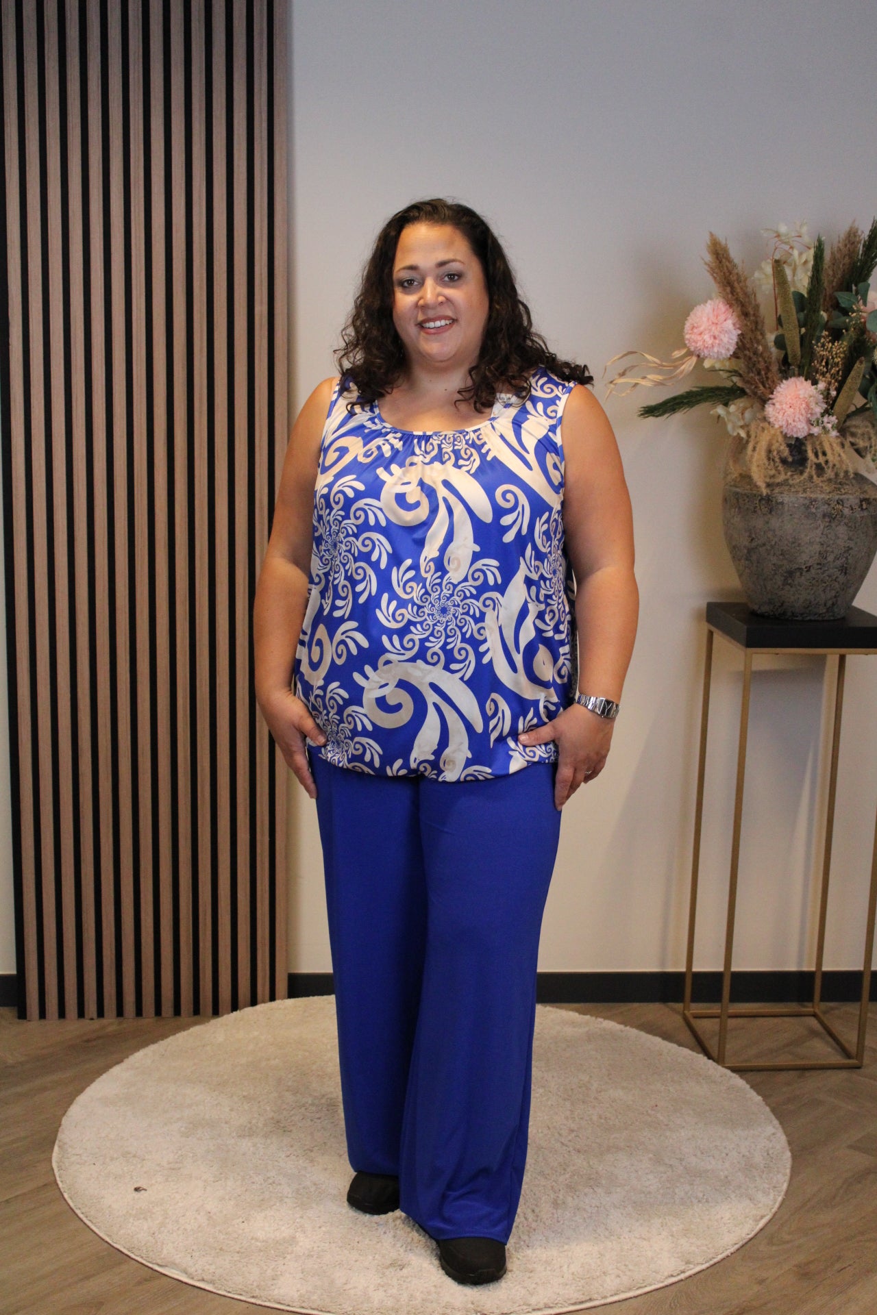Sam | Top blauw 48 t/m 52