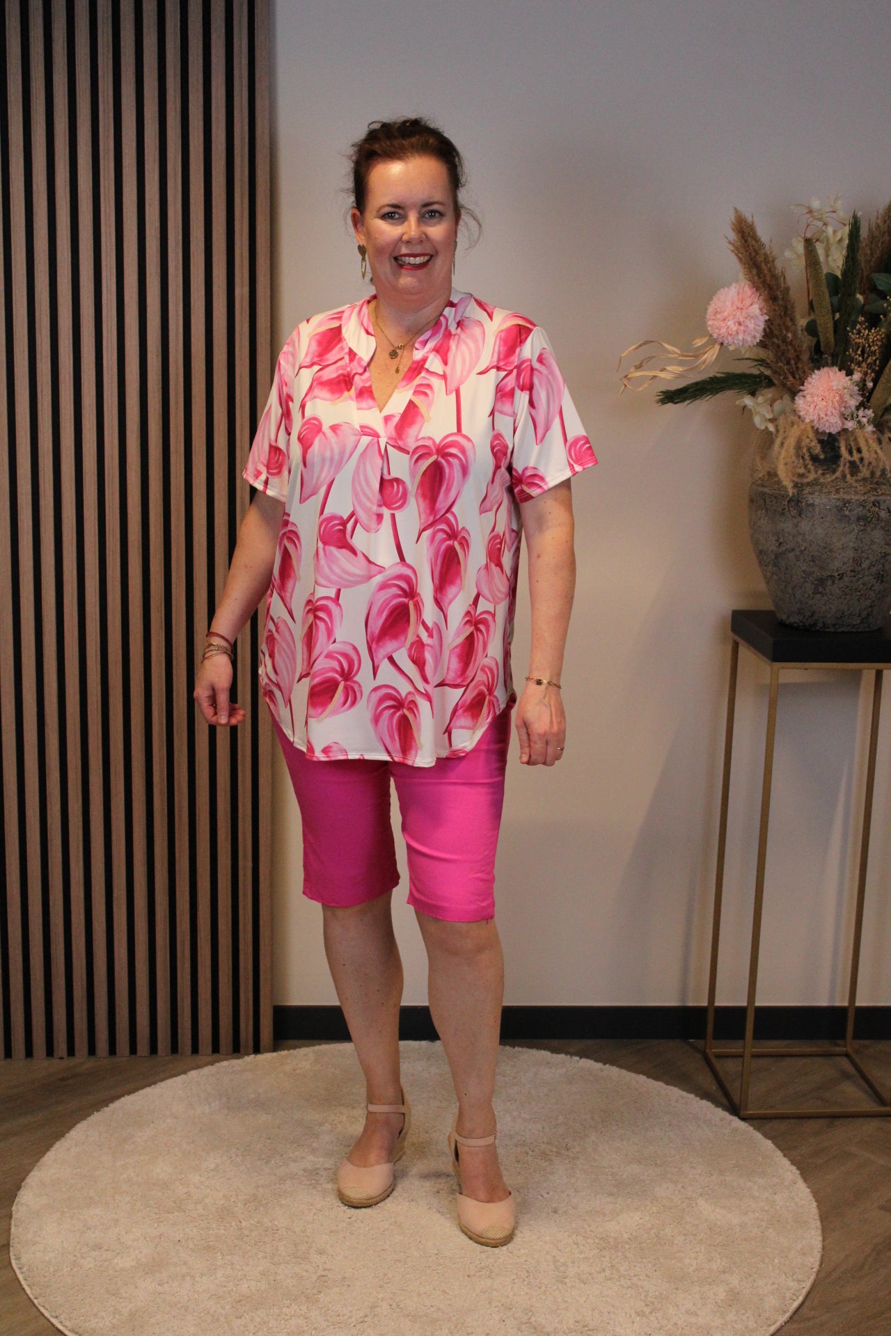 Indy | Broek kort roze 38 t/m 48
