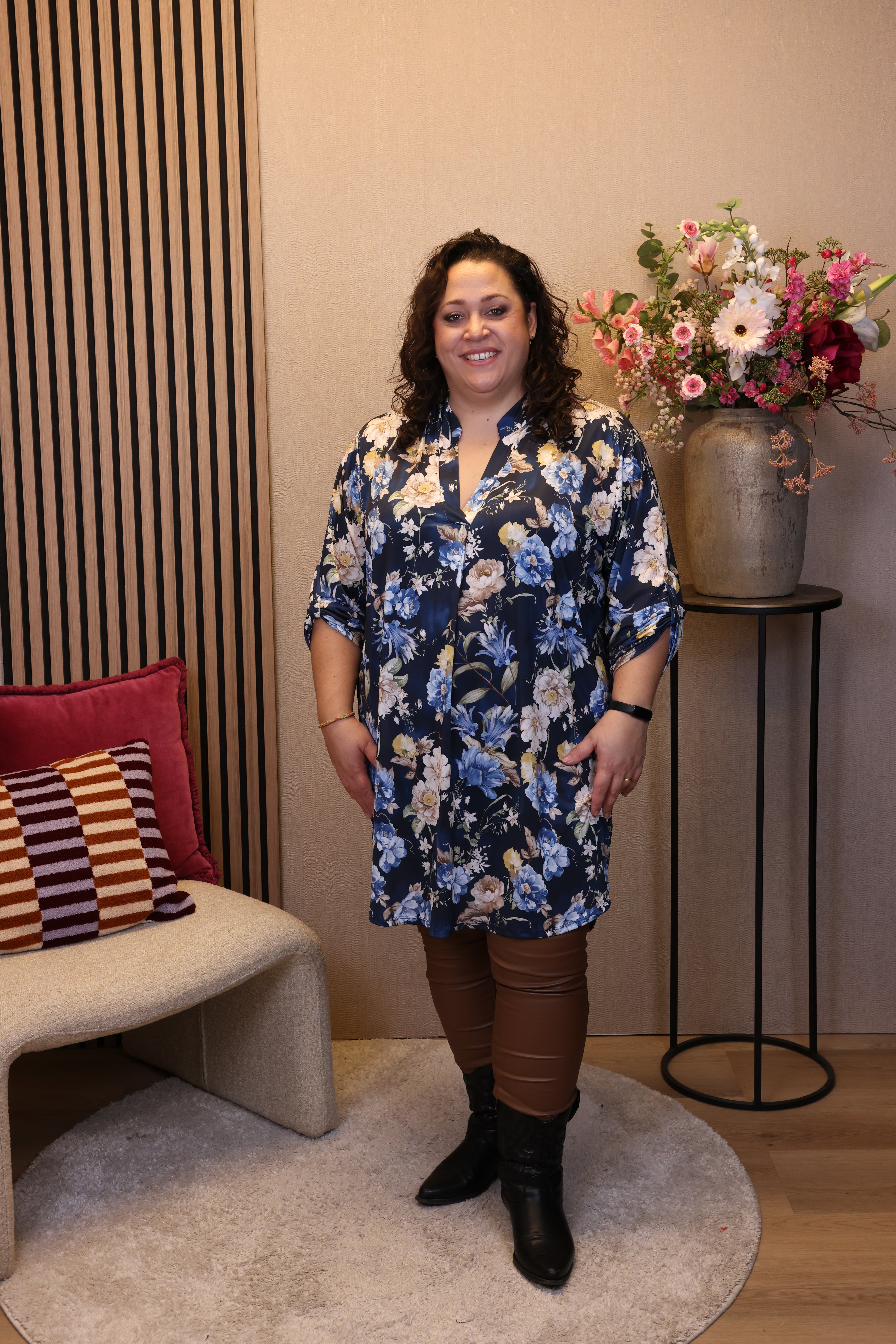 Nathalie | Tuniek blauw