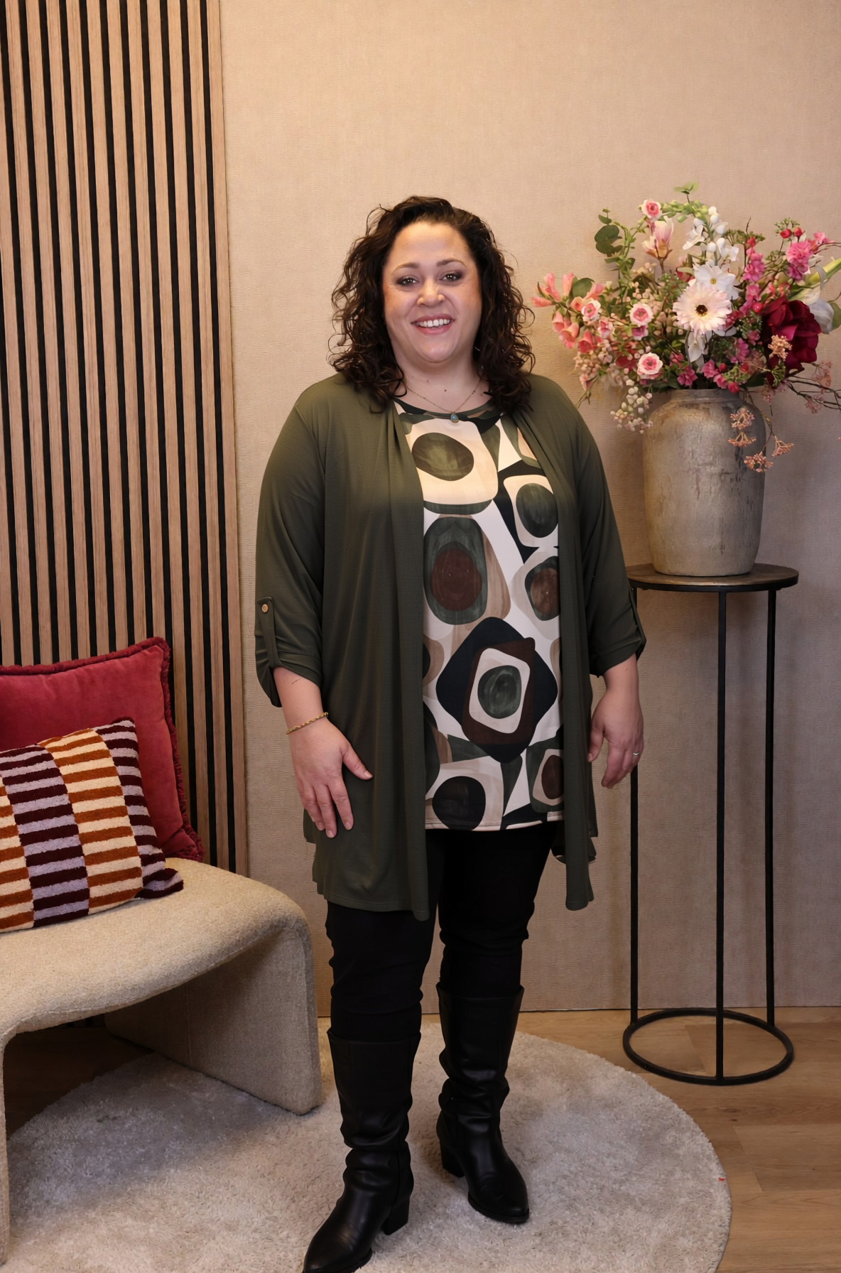 Nienke | Vest groen kort