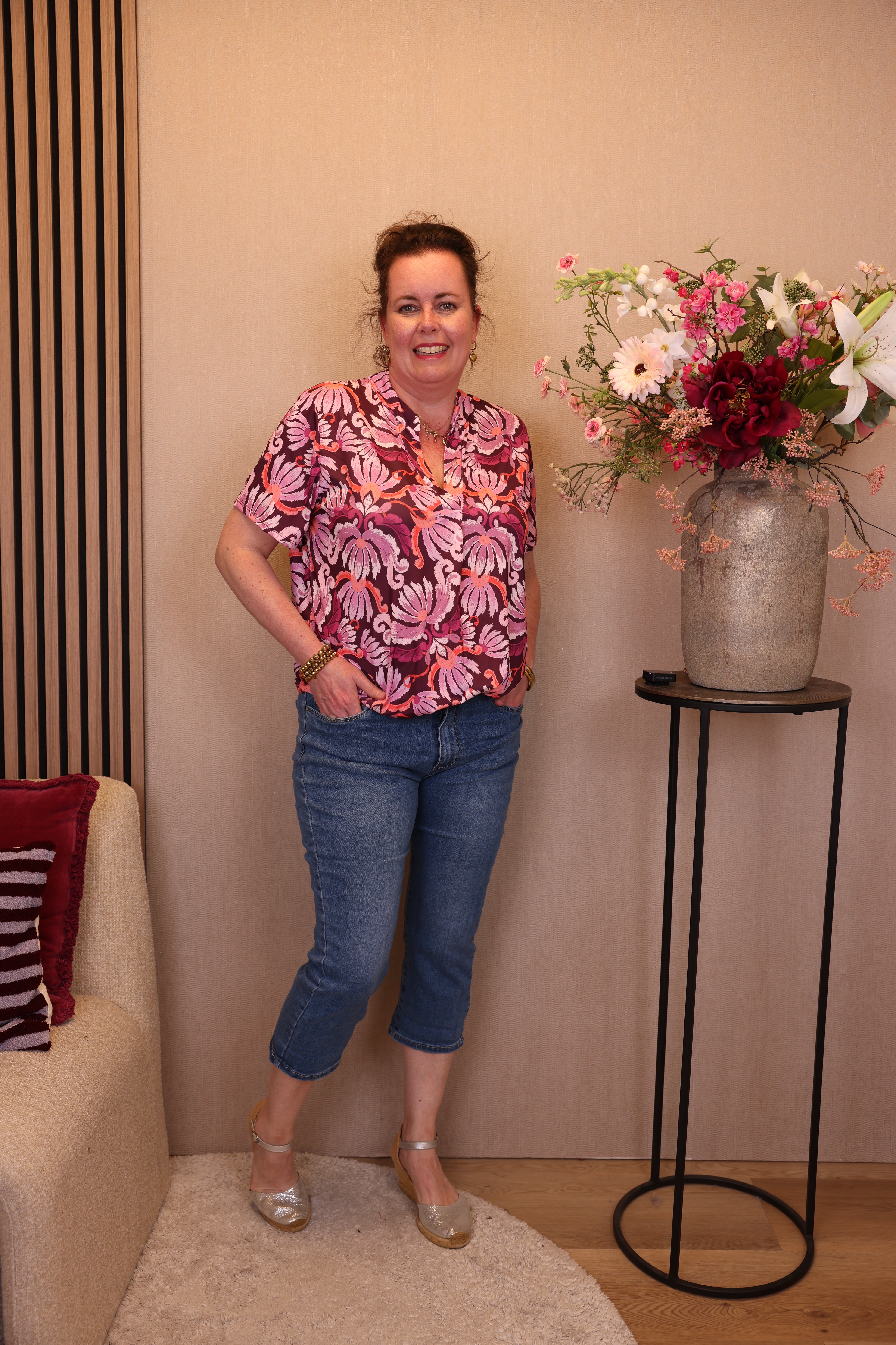 Emma | Jeans kort blauw 42 - 50