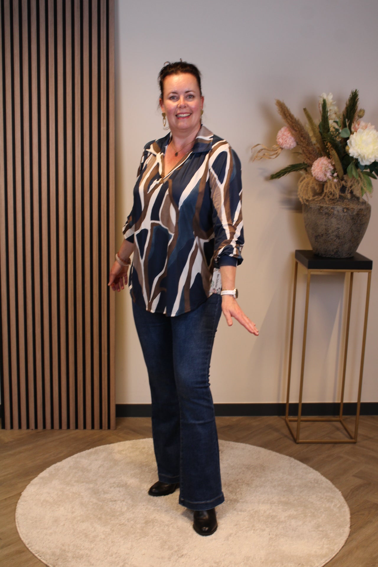 Florien | Blouse met kraagje 48 t/m 52
