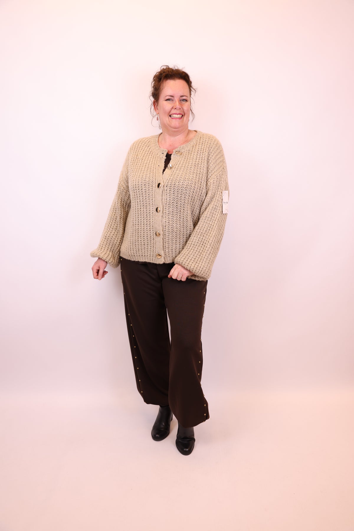 Cindy | Vest taupe