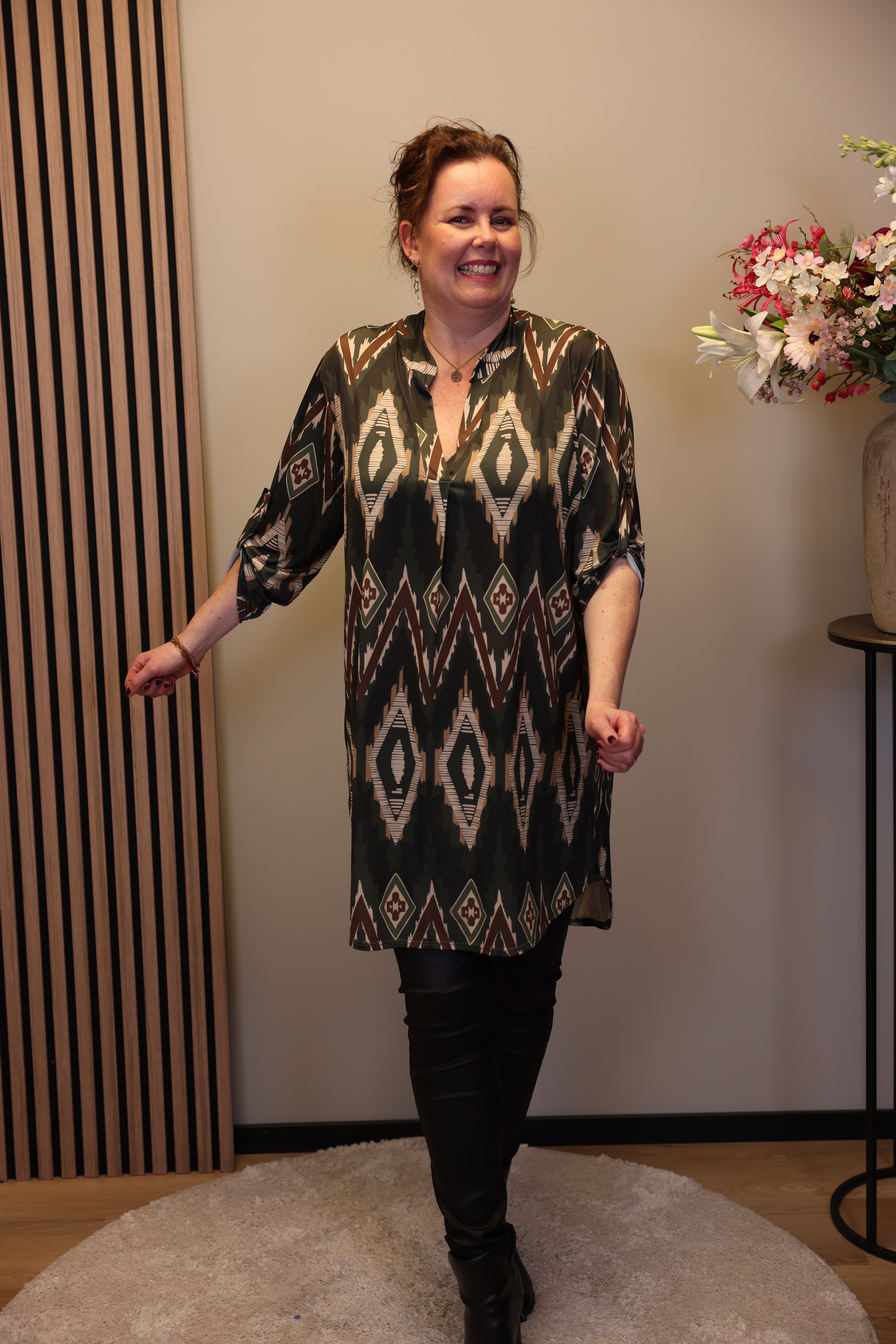 Iveta | Tuniek groen 48 t/m 52