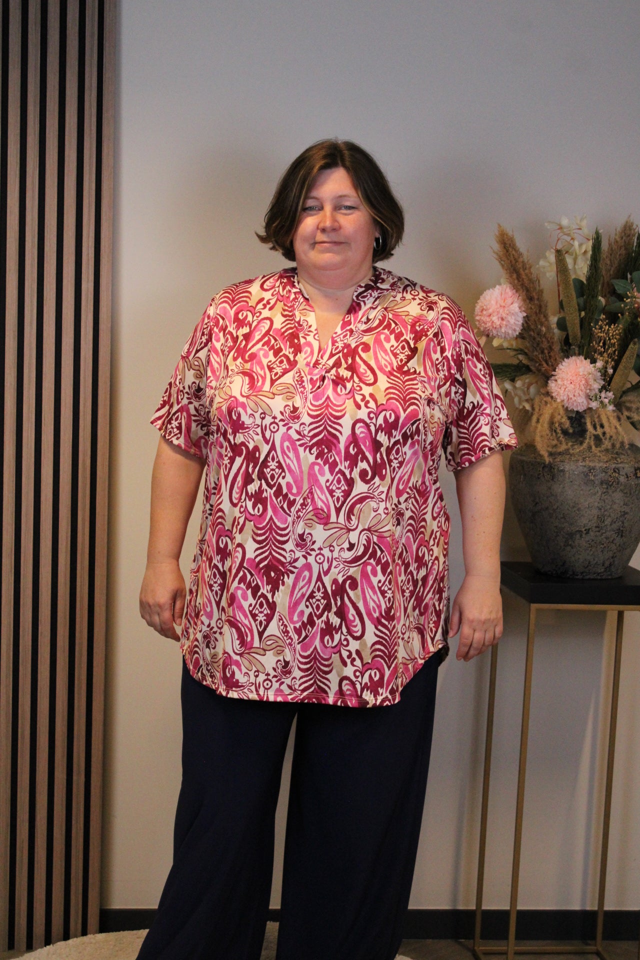 Bibi | Blouse korte mouw 52 t/m 58